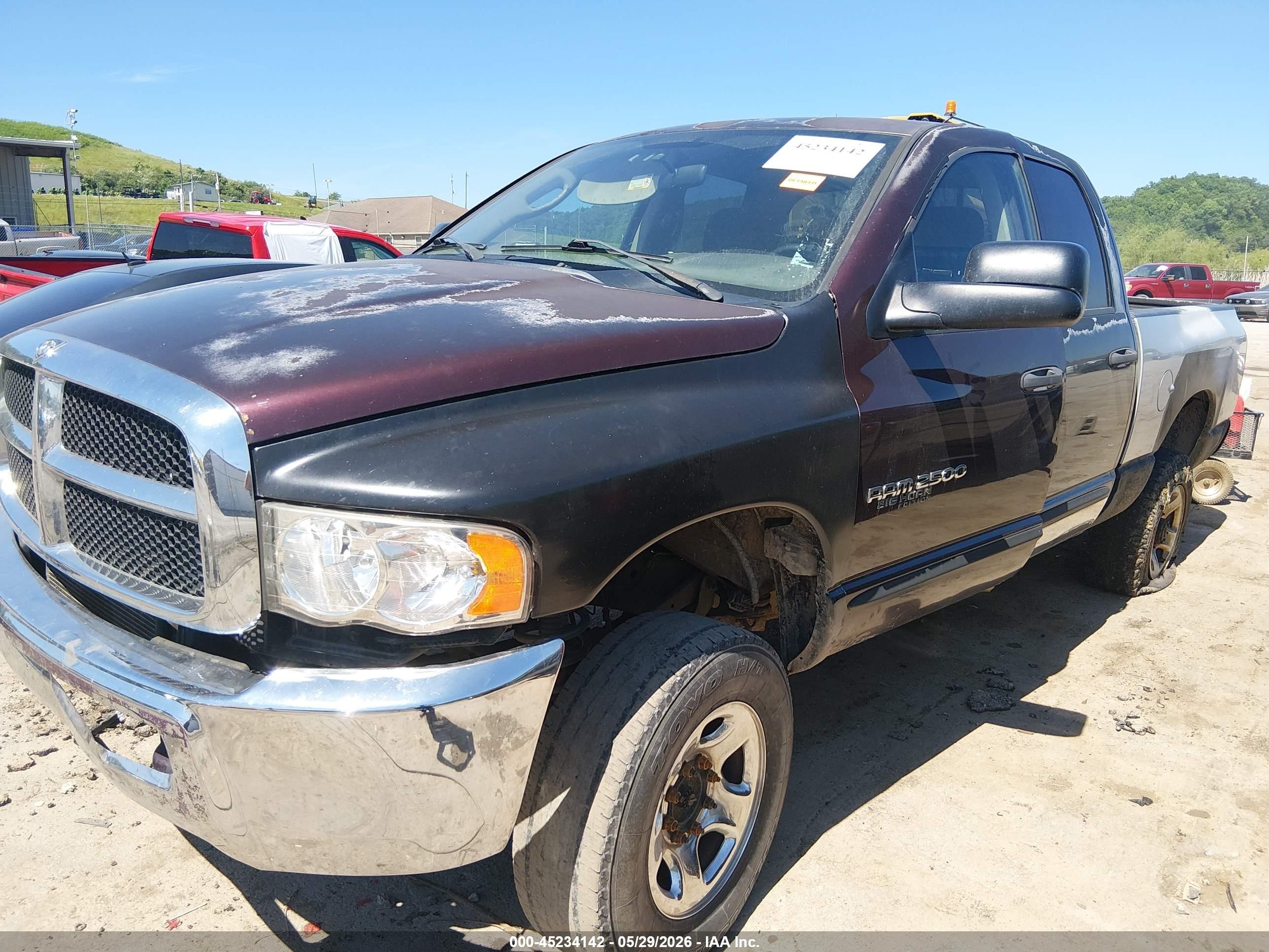 2005 Dodge Ram 2500 Slt/laramie Фиолетовый vin: 3D7KS28C85G797362