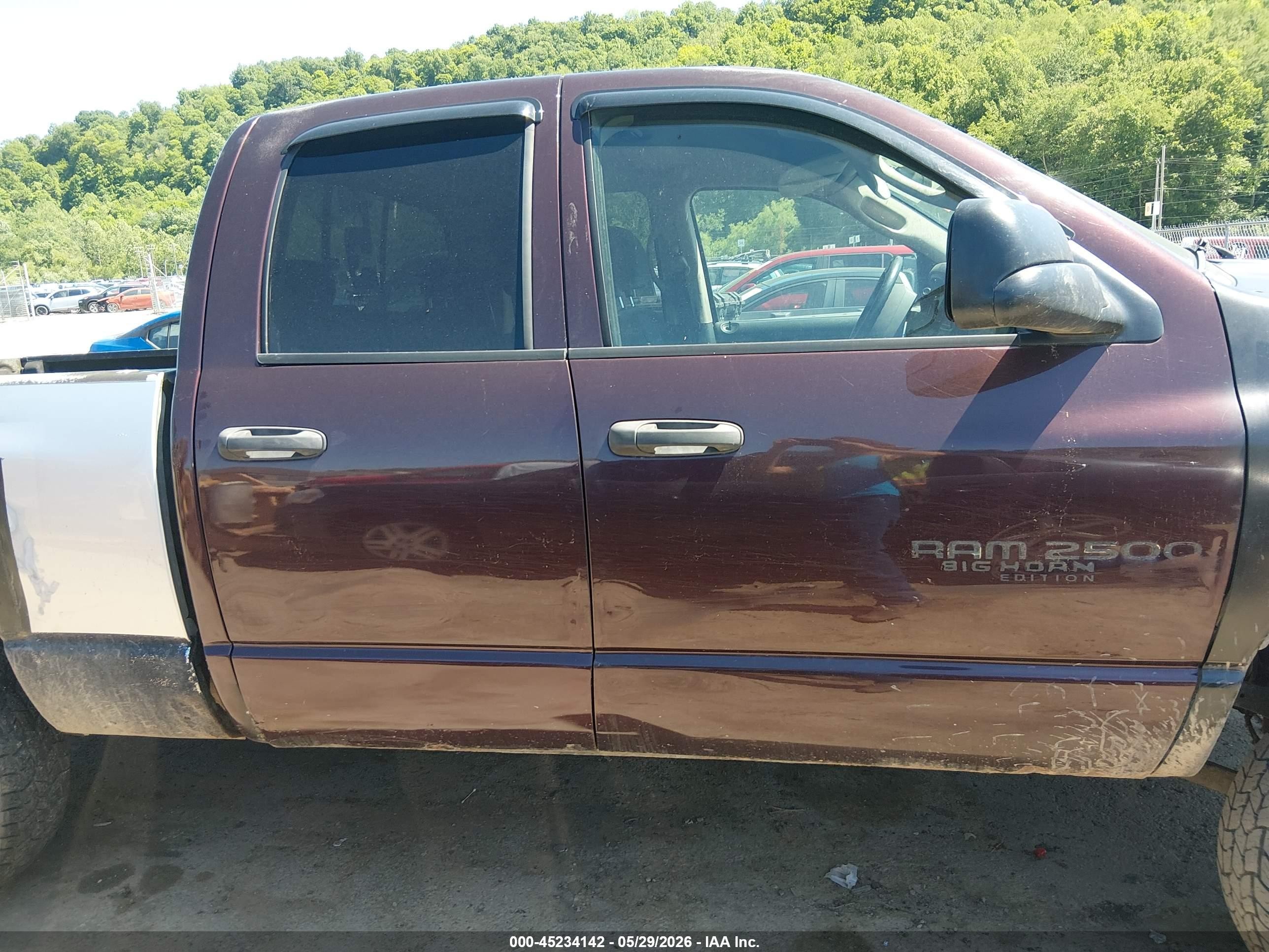 2005 Dodge Ram 2500 Slt/laramie Фиолетовый vin: 3D7KS28C85G797362