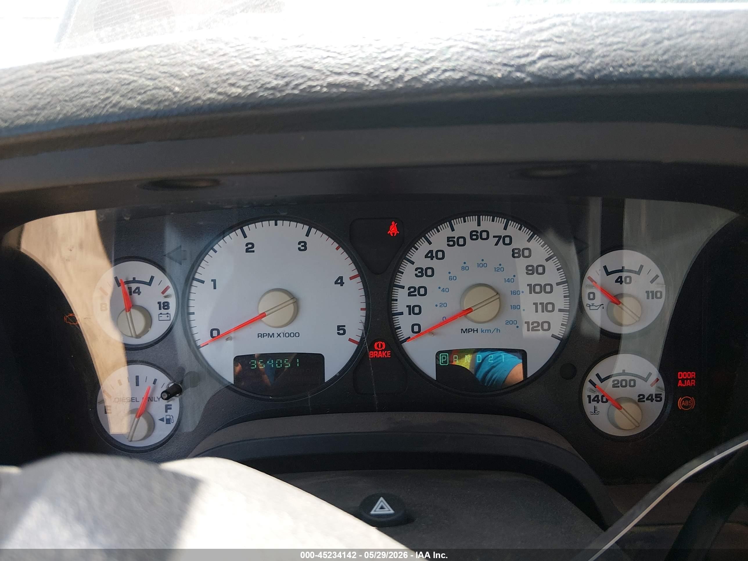2005 Dodge Ram 2500 Slt/laramie Фиолетовый vin: 3D7KS28C85G797362
