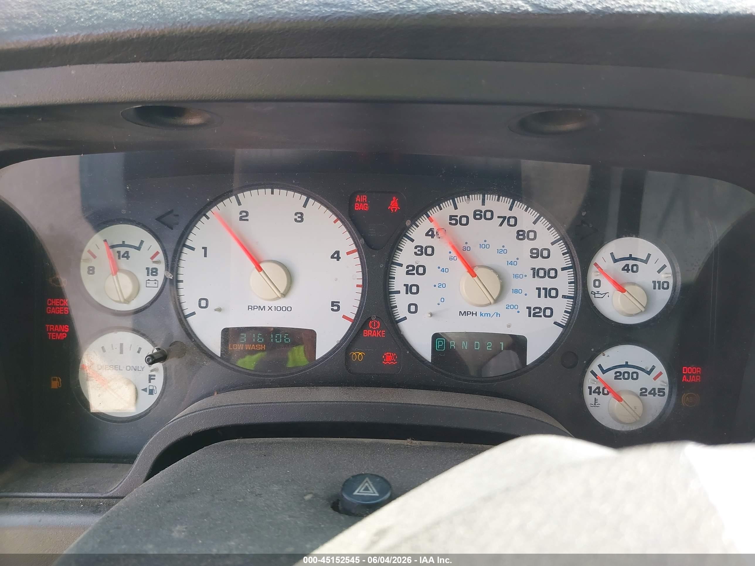 2005 Dodge Ram 2500 Slt/laramie Silver vin: 3D7KS28C85G849119