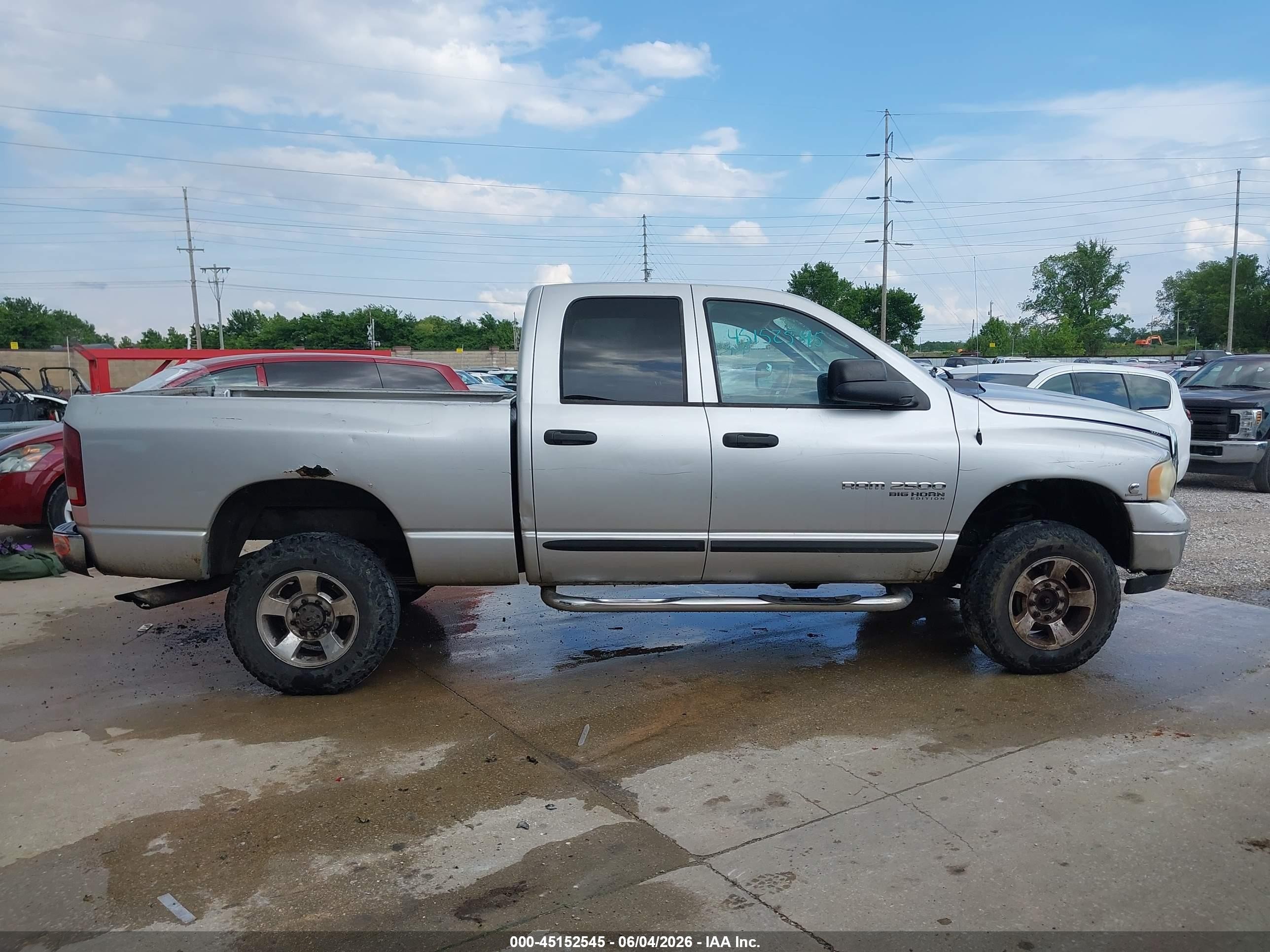 2005 Dodge Ram 2500 Slt/laramie Silver vin: 3D7KS28C85G849119