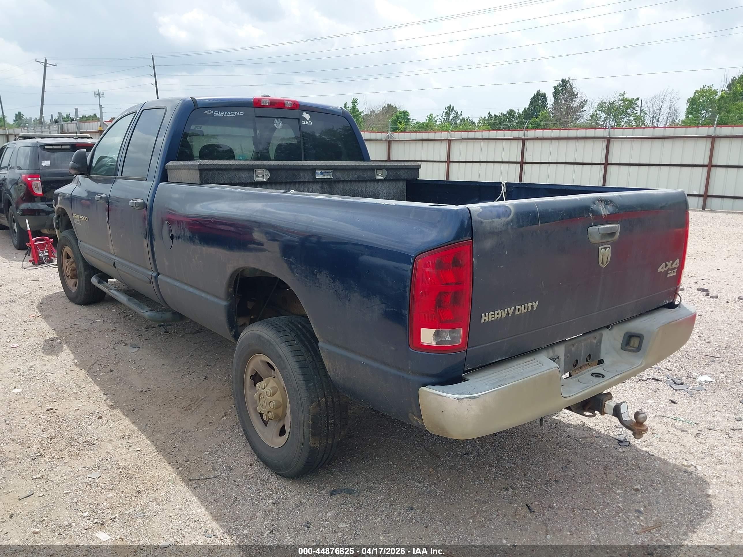 2006 Dodge Ram 2500 Slt/sport Blue vin: 3D7KS28C86G210109