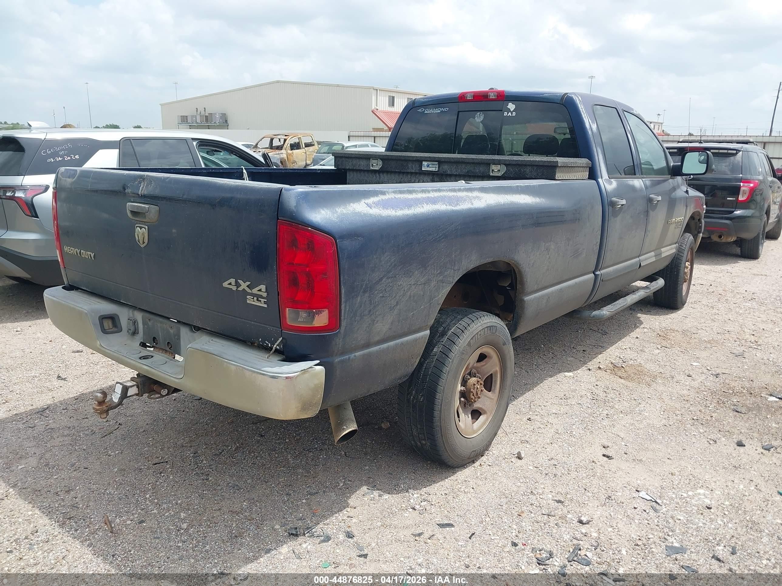 2006 Dodge Ram 2500 Slt/sport Blue vin: 3D7KS28C86G210109