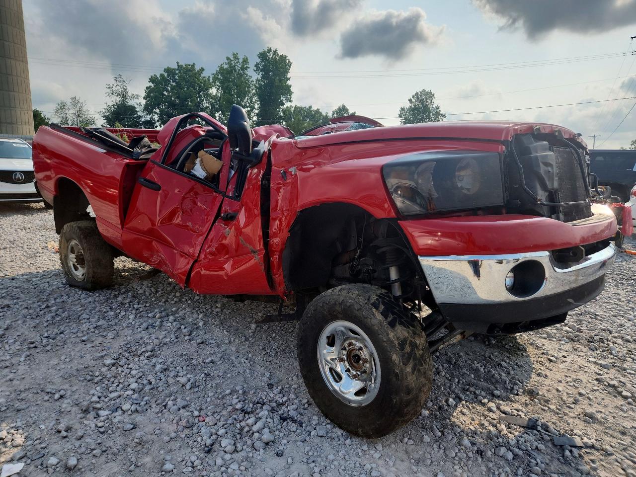 2007 Dodge Ram 2500 St Red vin: 3D7KS28C87G762422