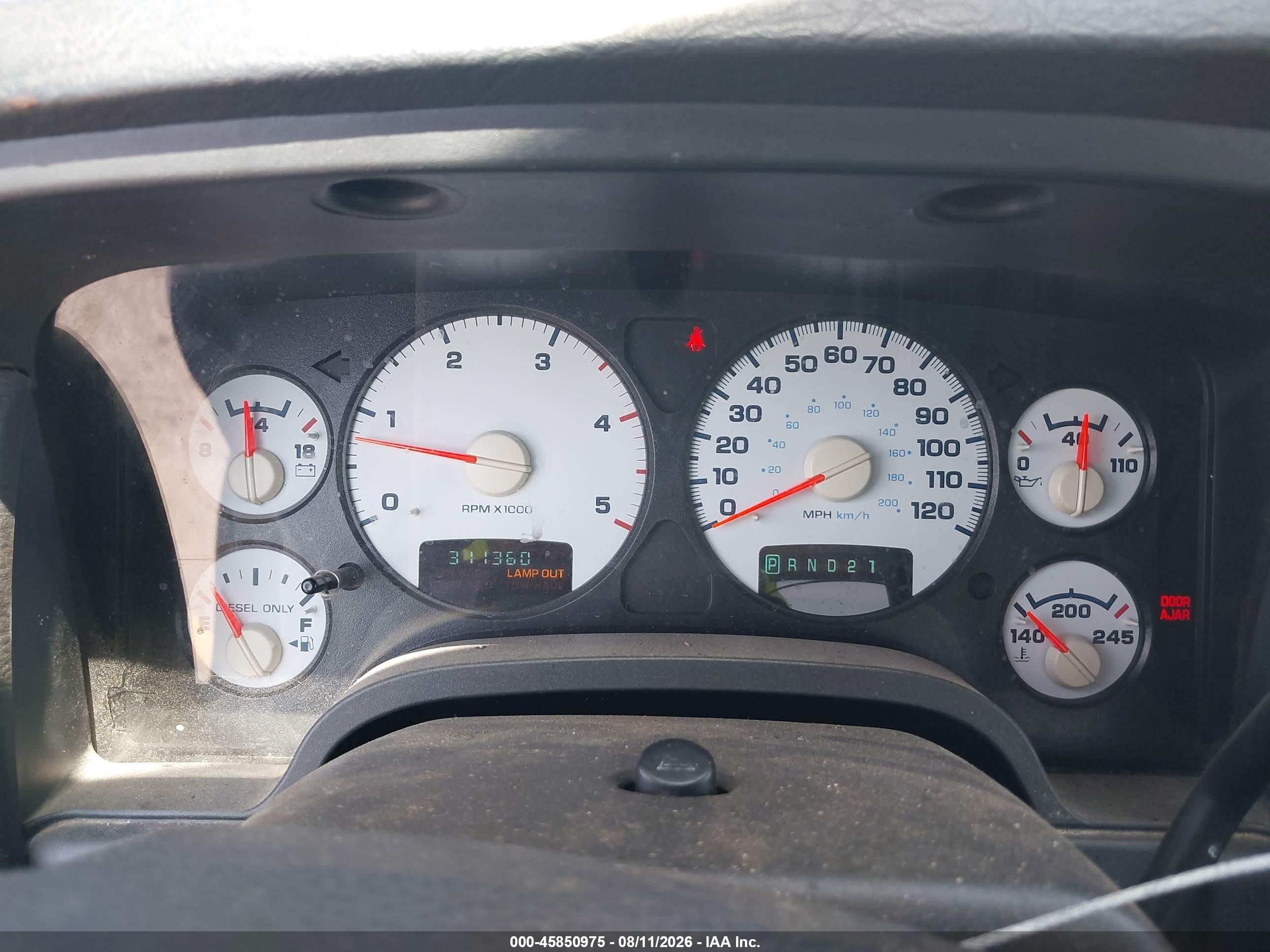 2005 Dodge Ram 2500 St/slt White vin: 3D7KS28C95G708589