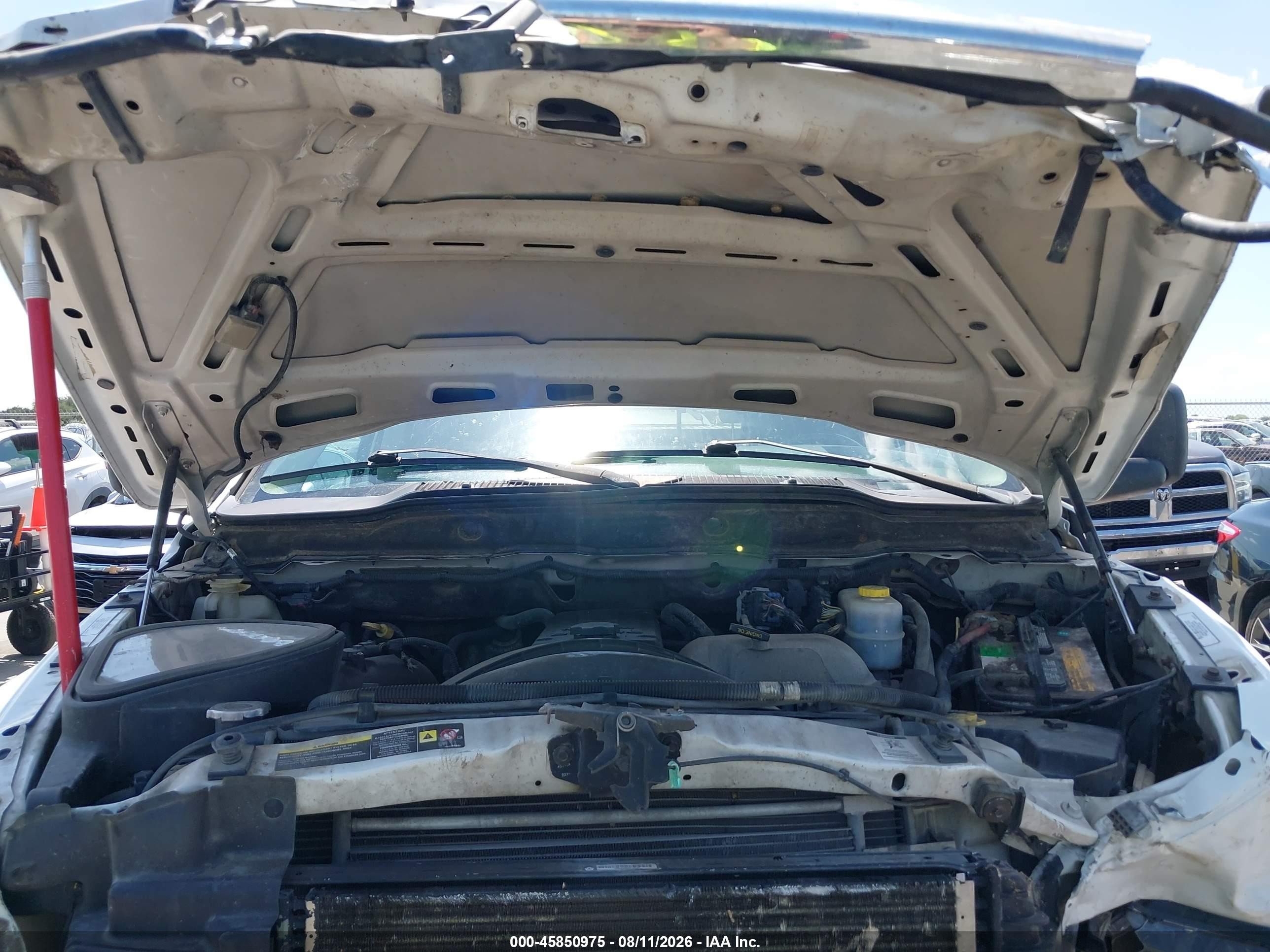 2005 Dodge Ram 2500 St/slt White vin: 3D7KS28C95G708589