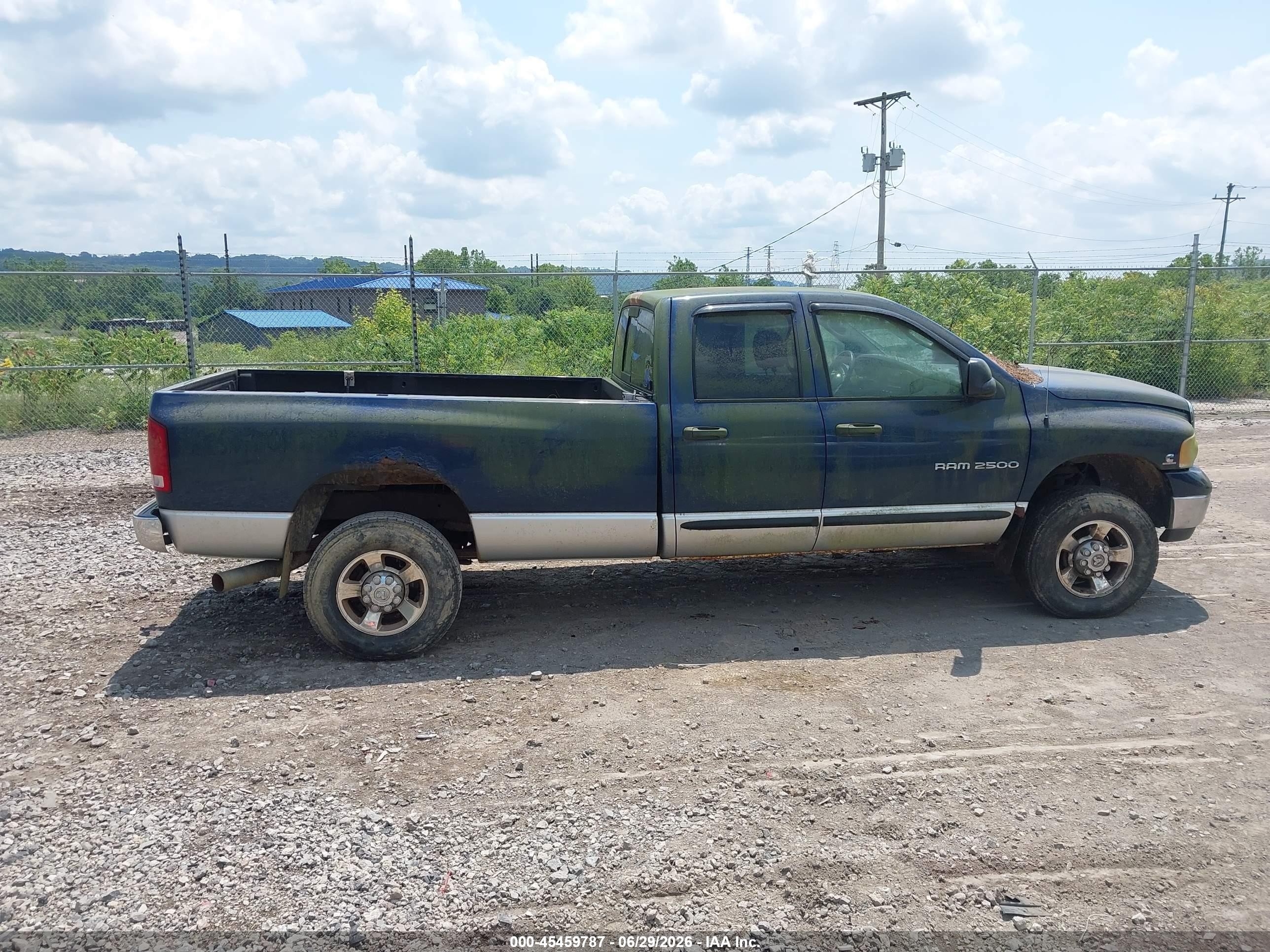 2005 Dodge Ram 2500 Slt/laramie Blue vin: 3D7KS28C95G797435