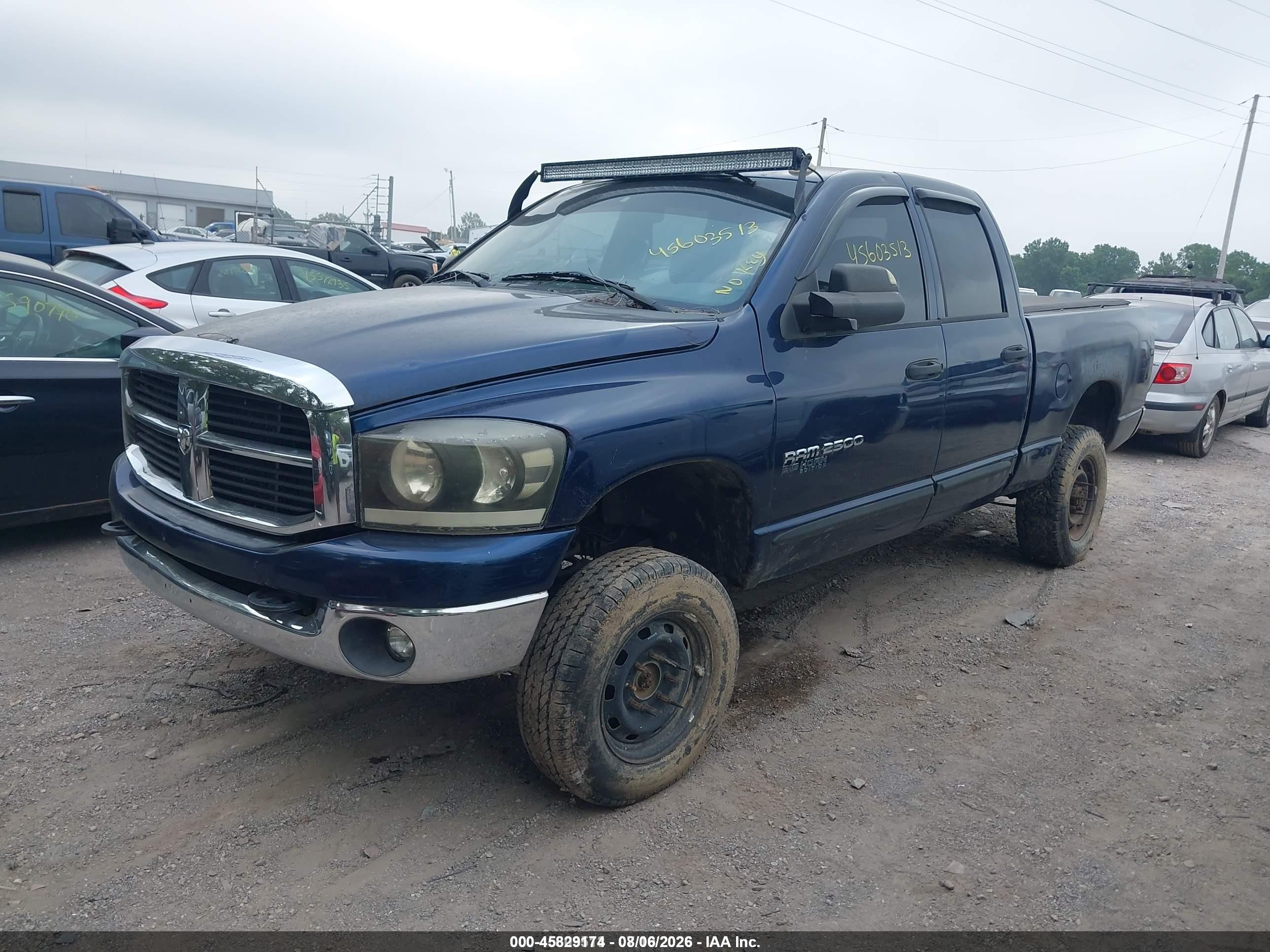 2006 Dodge Ram 2500 Slt/trx4 Off Road/sport/power Wagon Blue vin: 3D7KS28C96G283876