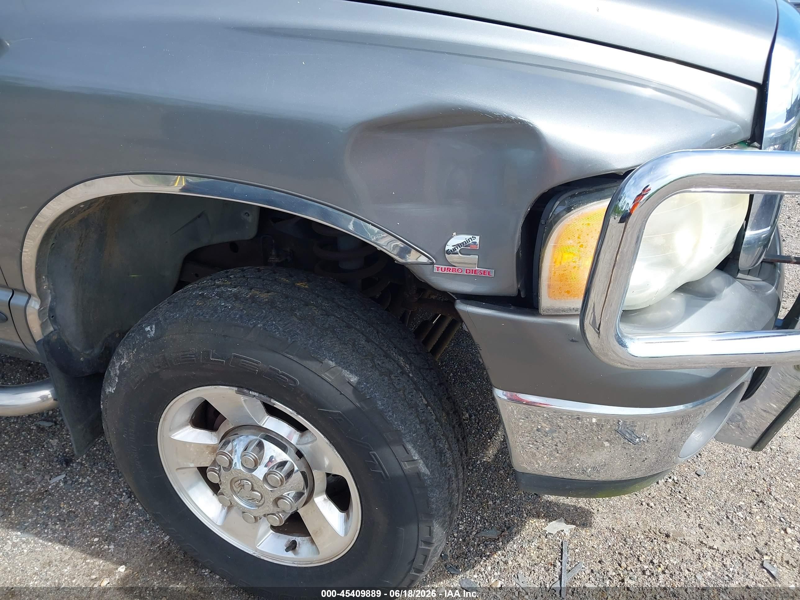 2005 Dodge Ram 2500 Slt/laramie Gray vin: 3D7KS28CX5G812136