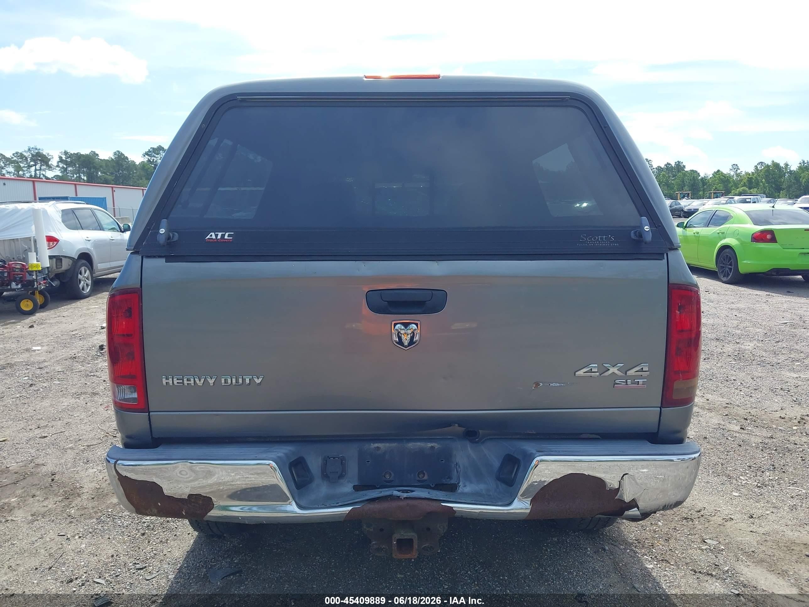 2005 Dodge Ram 2500 Slt/laramie Gray vin: 3D7KS28CX5G812136