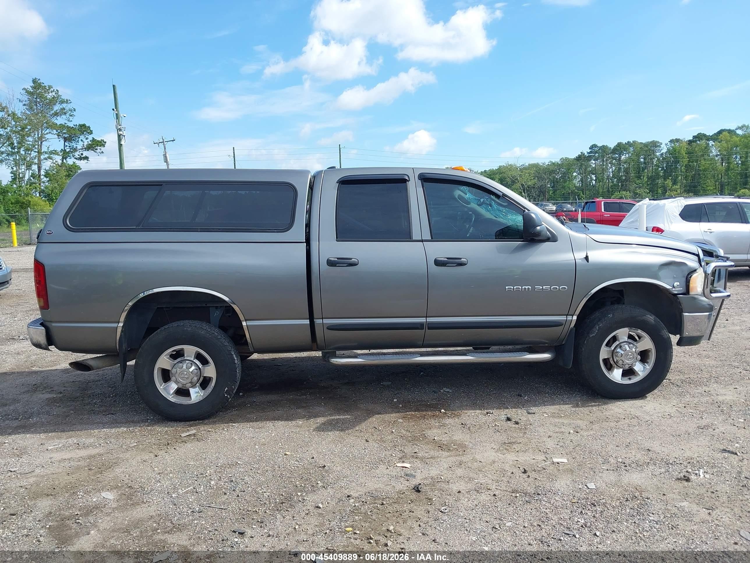 2005 Dodge Ram 2500 Slt/laramie Gray vin: 3D7KS28CX5G812136