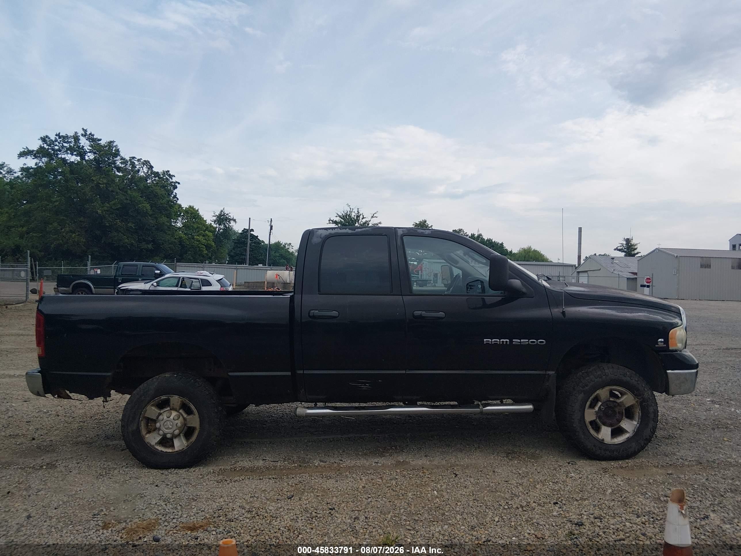 2005 Dodge Ram 2500 Slt/laramie Black vin: 3D7KS28CX5G865595