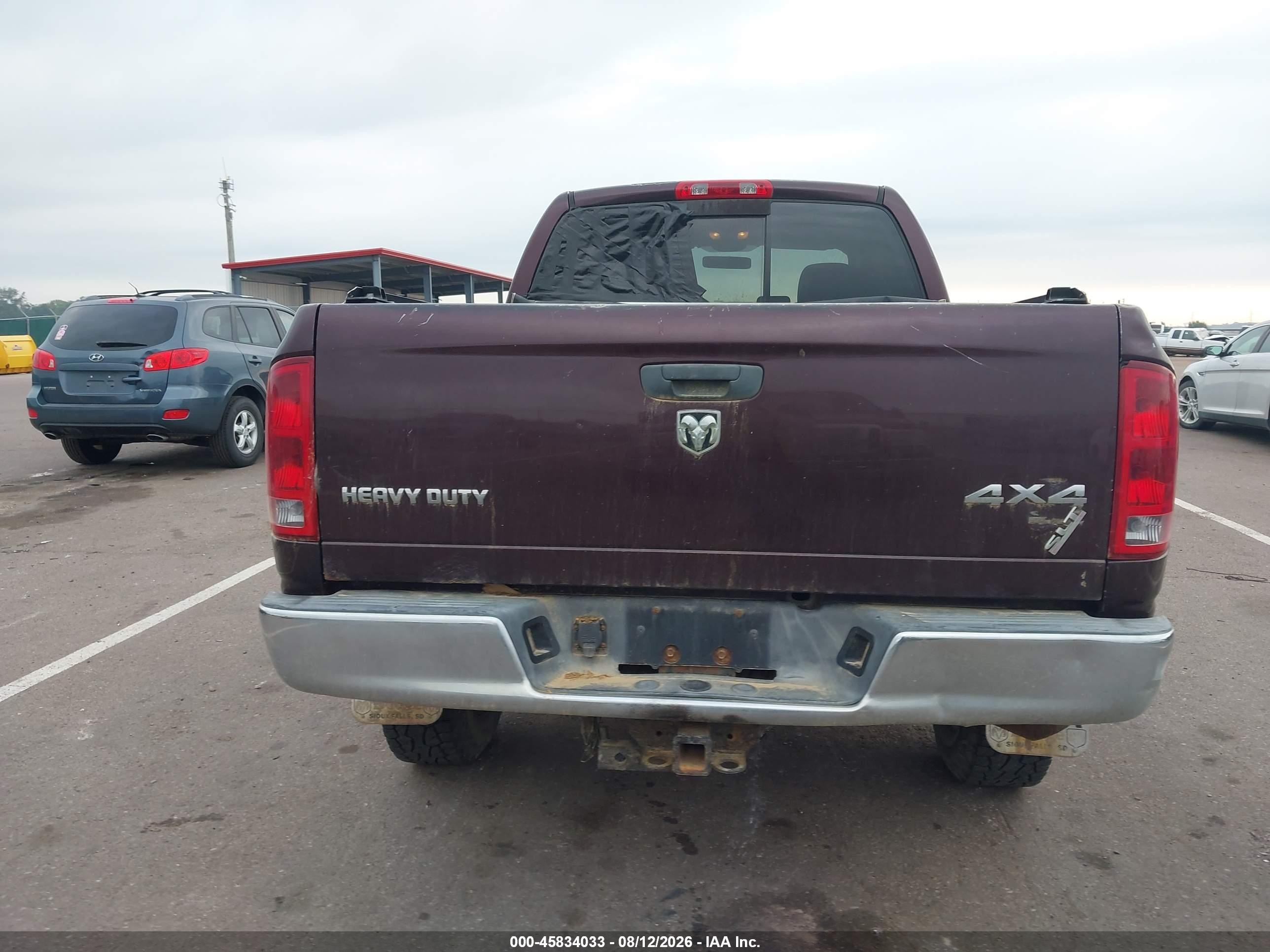 2005 Dodge Ram 2500 Slt/laramie Maroon vin: 3D7KS28D05G772013