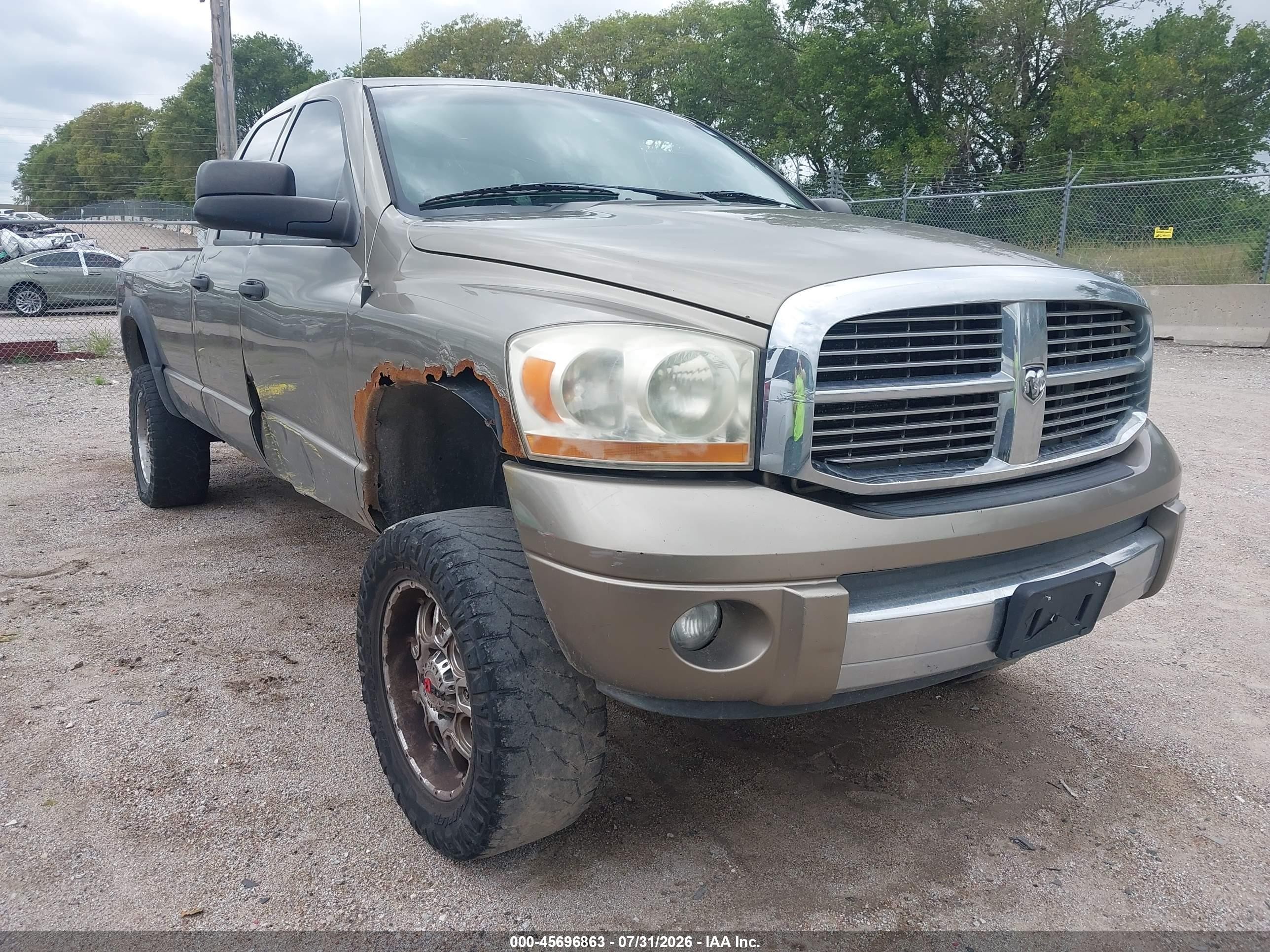2006 Dodge Ram 2500 Laramie Tan vin: 3D7KS28D06G262181