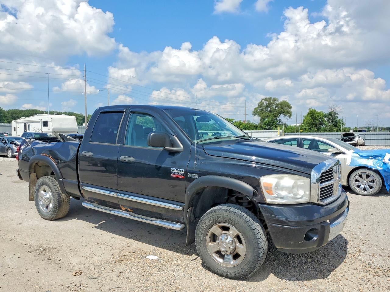 2008 Dodge Ram 2500 St Черный vin: 3D7KS28D08G201478