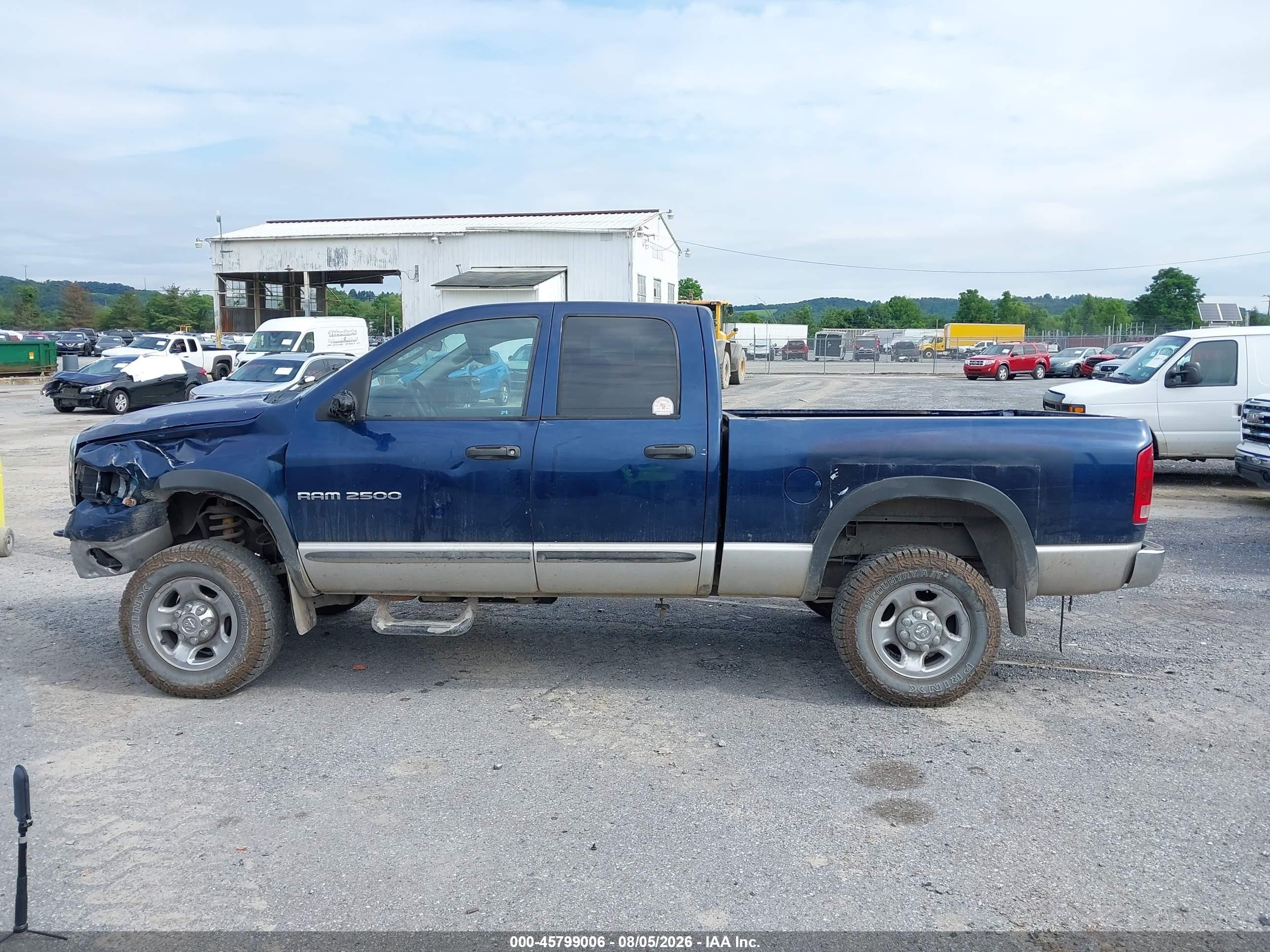 2005 Dodge Ram 2500 Slt/laramie Dark Blue vin: 3D7KS28D35G850333