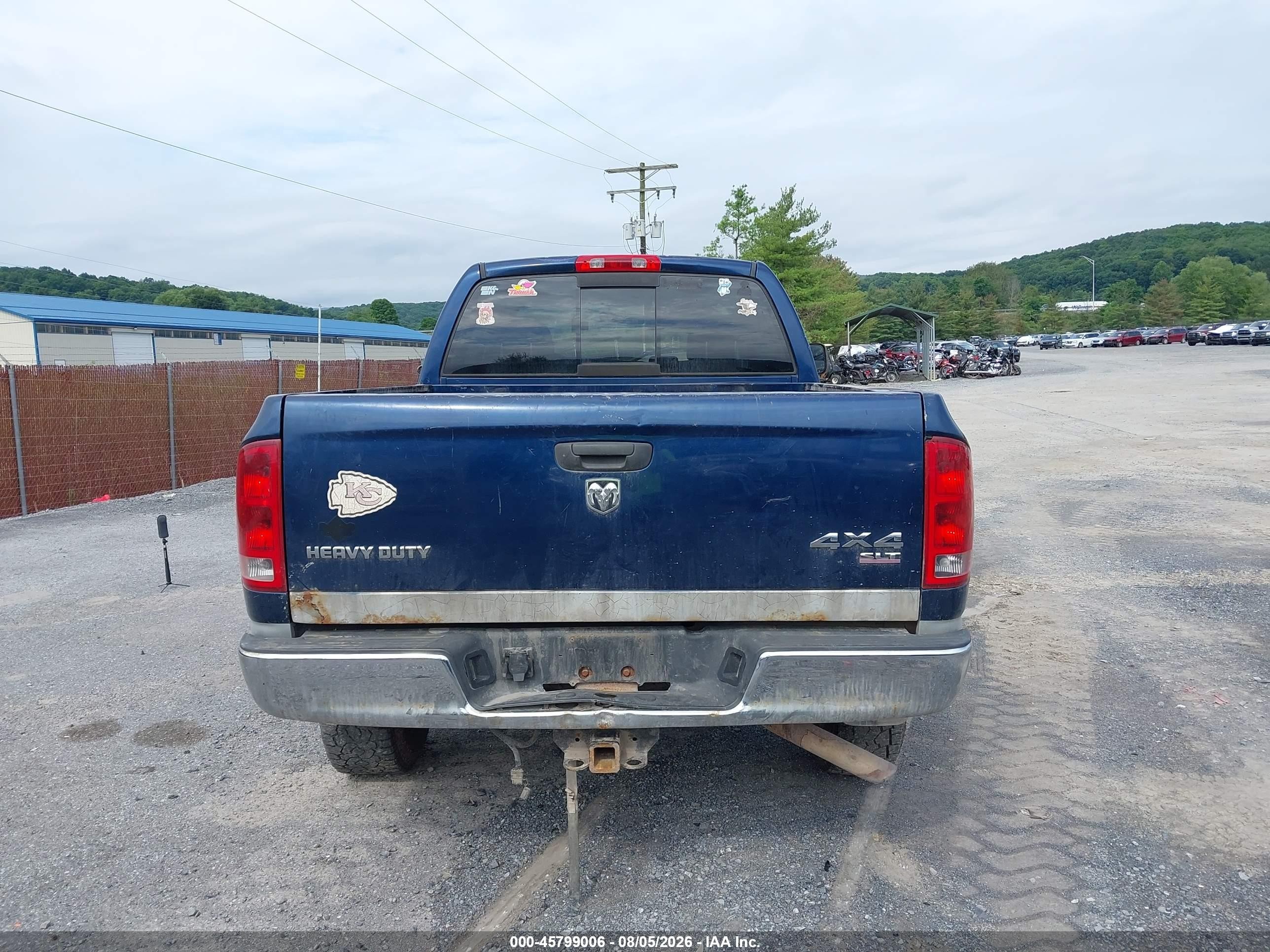 2005 Dodge Ram 2500 Slt/laramie Dark Blue vin: 3D7KS28D35G850333