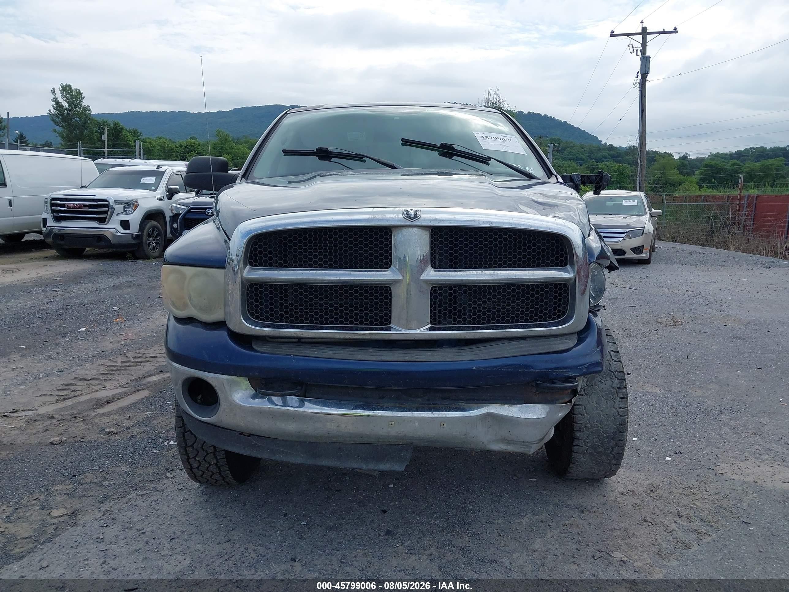 2005 Dodge Ram 2500 Slt/laramie Dark Blue vin: 3D7KS28D35G850333