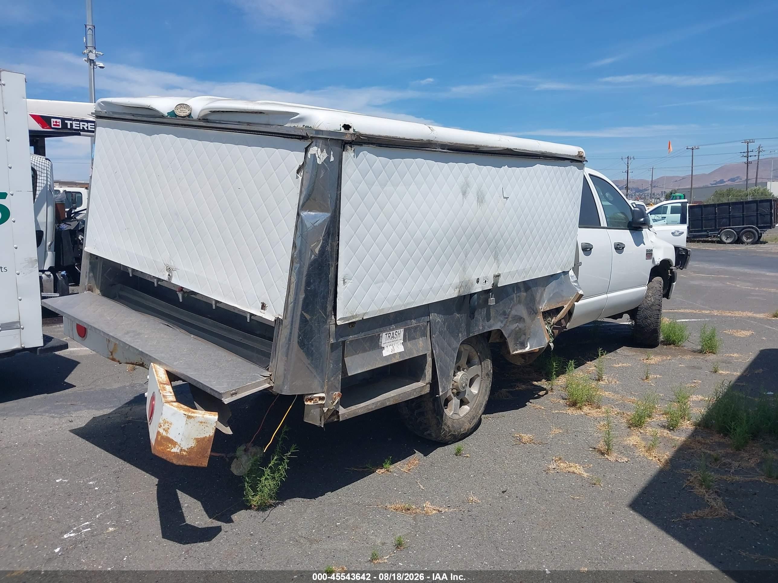 2008 Dodge Ram 2500 St/sxt White vin: 3D7KS28D38G248696