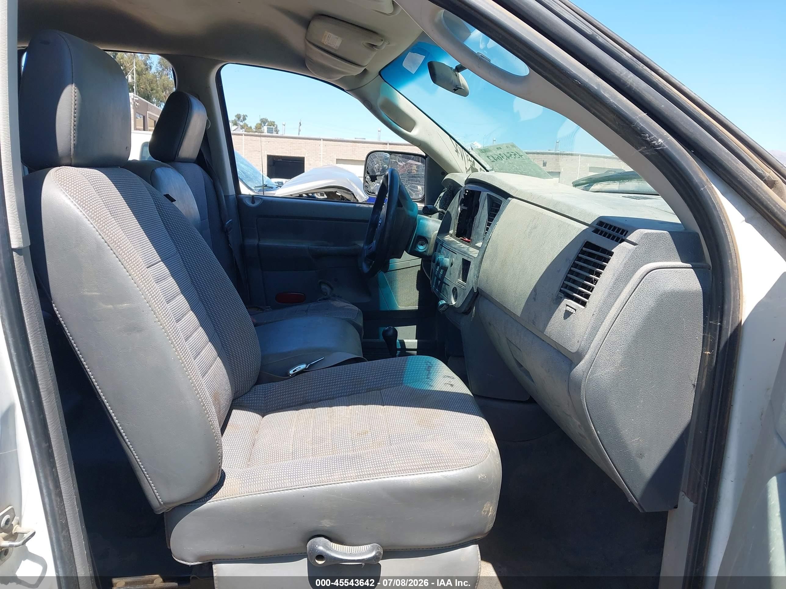 2008 Dodge Ram 2500 St/sxt White vin: 3D7KS28D38G248696