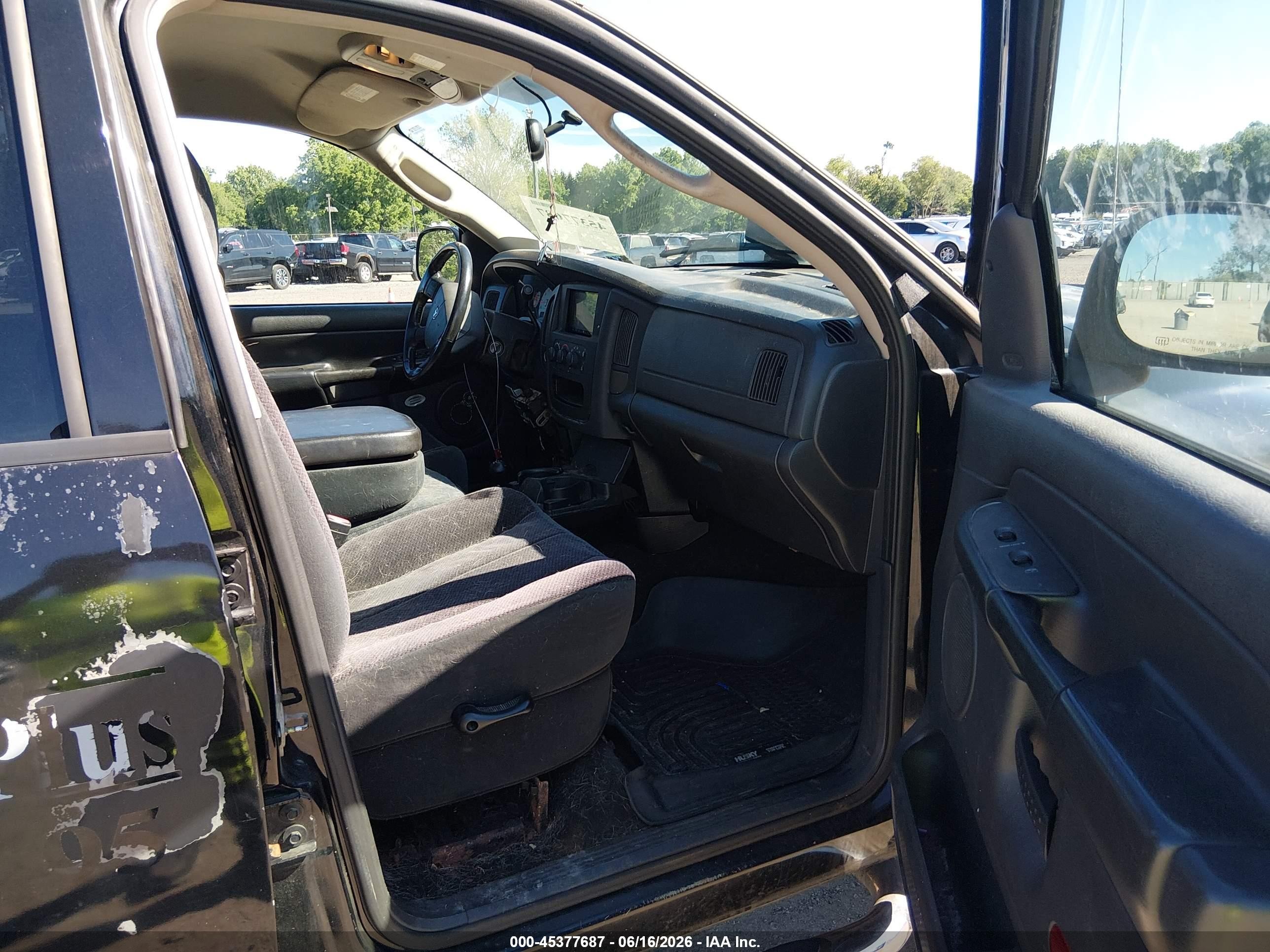 2005 Dodge Ram 2500 Slt/laramie Черный vin: 3D7KS28D45G819561
