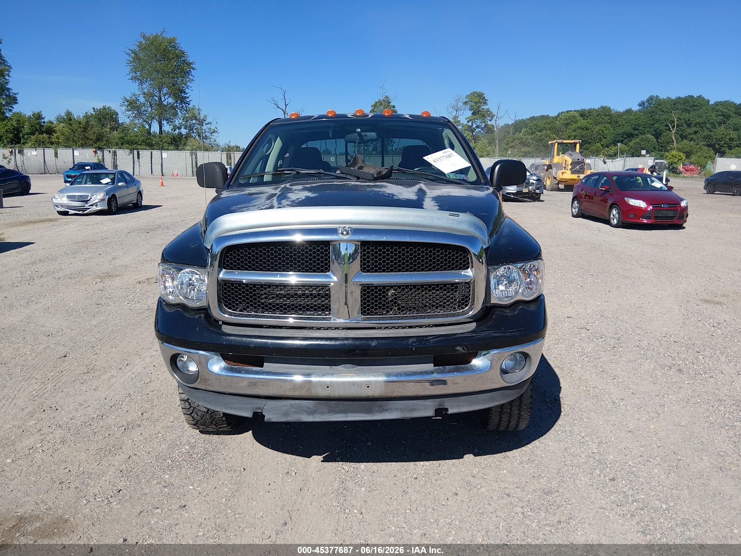 2005 Dodge Ram 2500 Slt/laramie Черный vin: 3D7KS28D45G819561