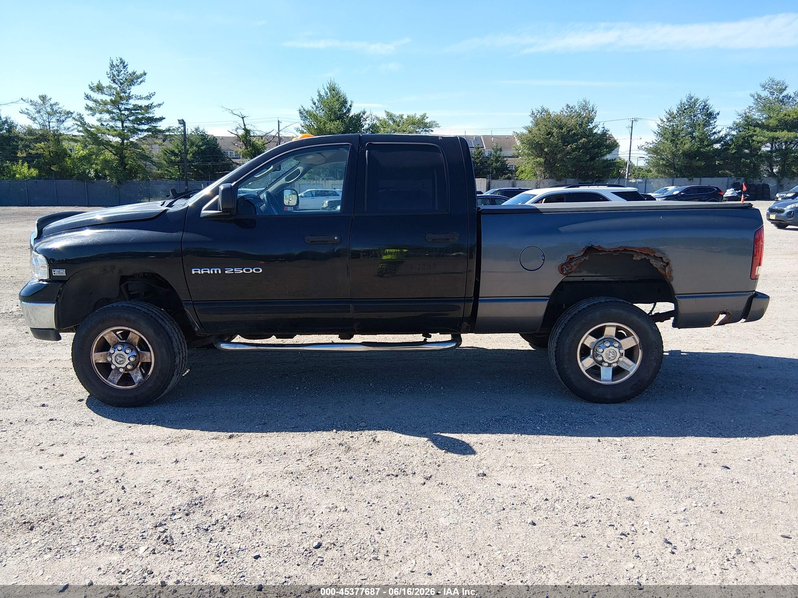 2005 Dodge Ram 2500 Slt/laramie Черный vin: 3D7KS28D45G819561