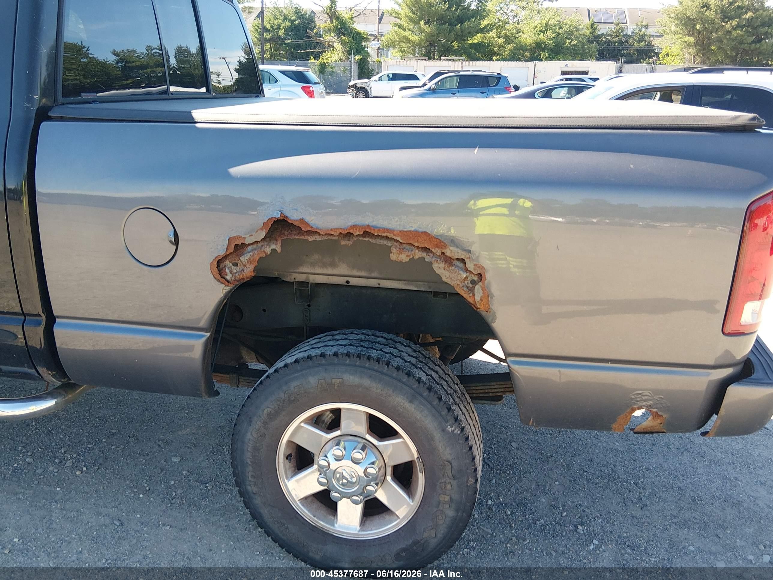 2005 Dodge Ram 2500 Slt/laramie Черный vin: 3D7KS28D45G819561