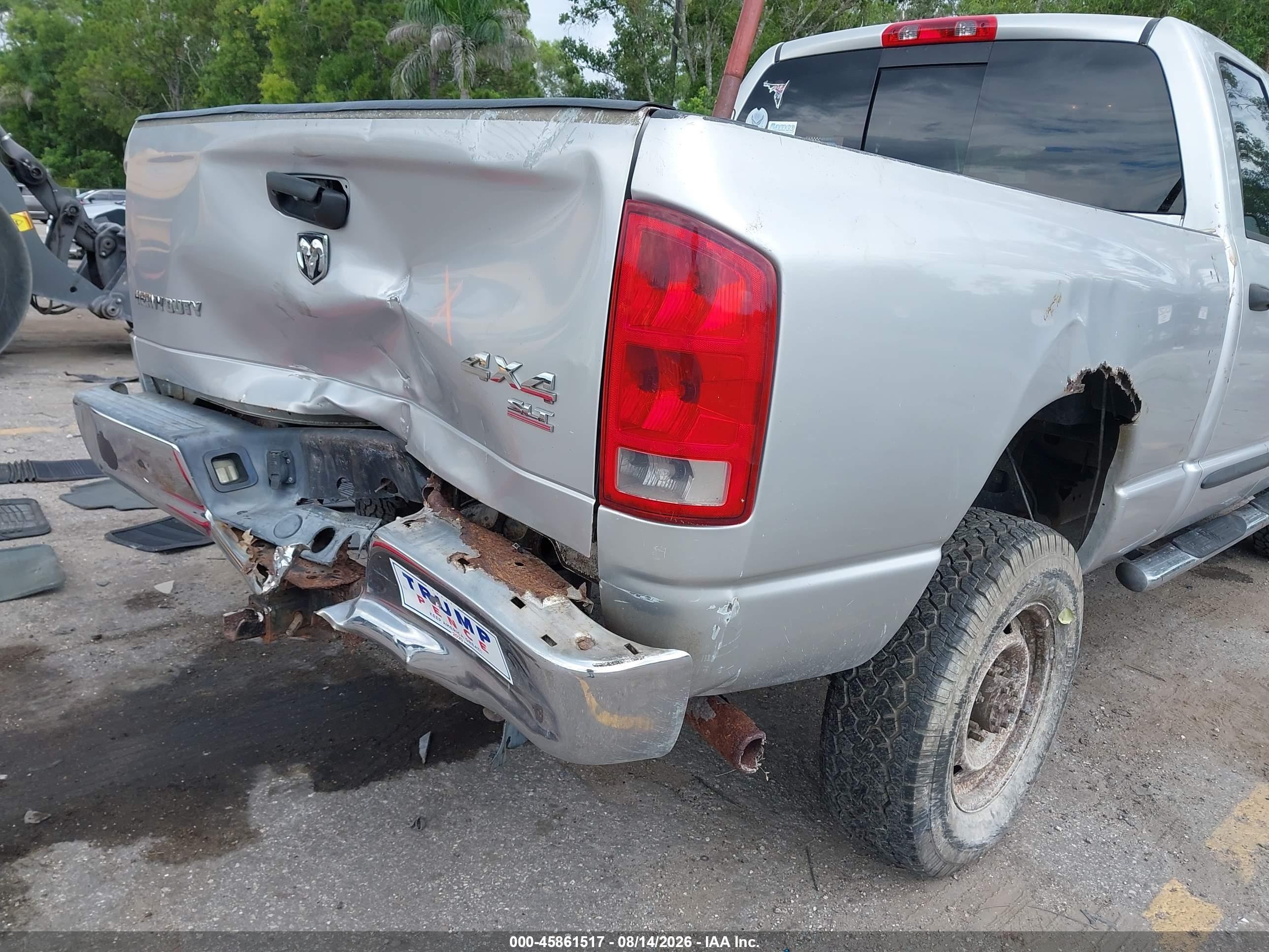 2006 Dodge Ram 2500 Slt/trx4 Off Road/sport/power Wagon Серебряный vin: 3D7KS28D46G139077