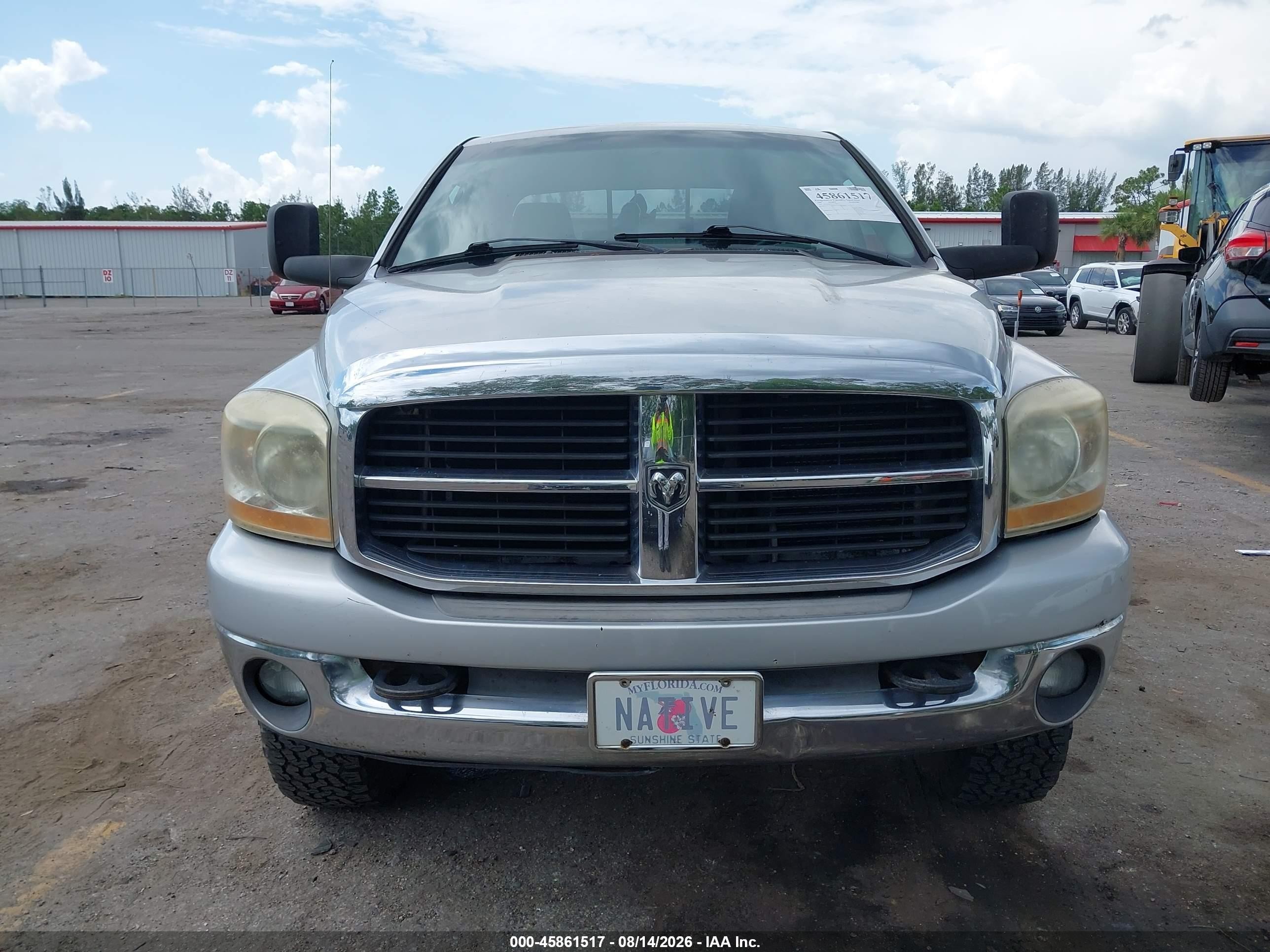 2006 Dodge Ram 2500 Slt/trx4 Off Road/sport/power Wagon Серебряный vin: 3D7KS28D46G139077