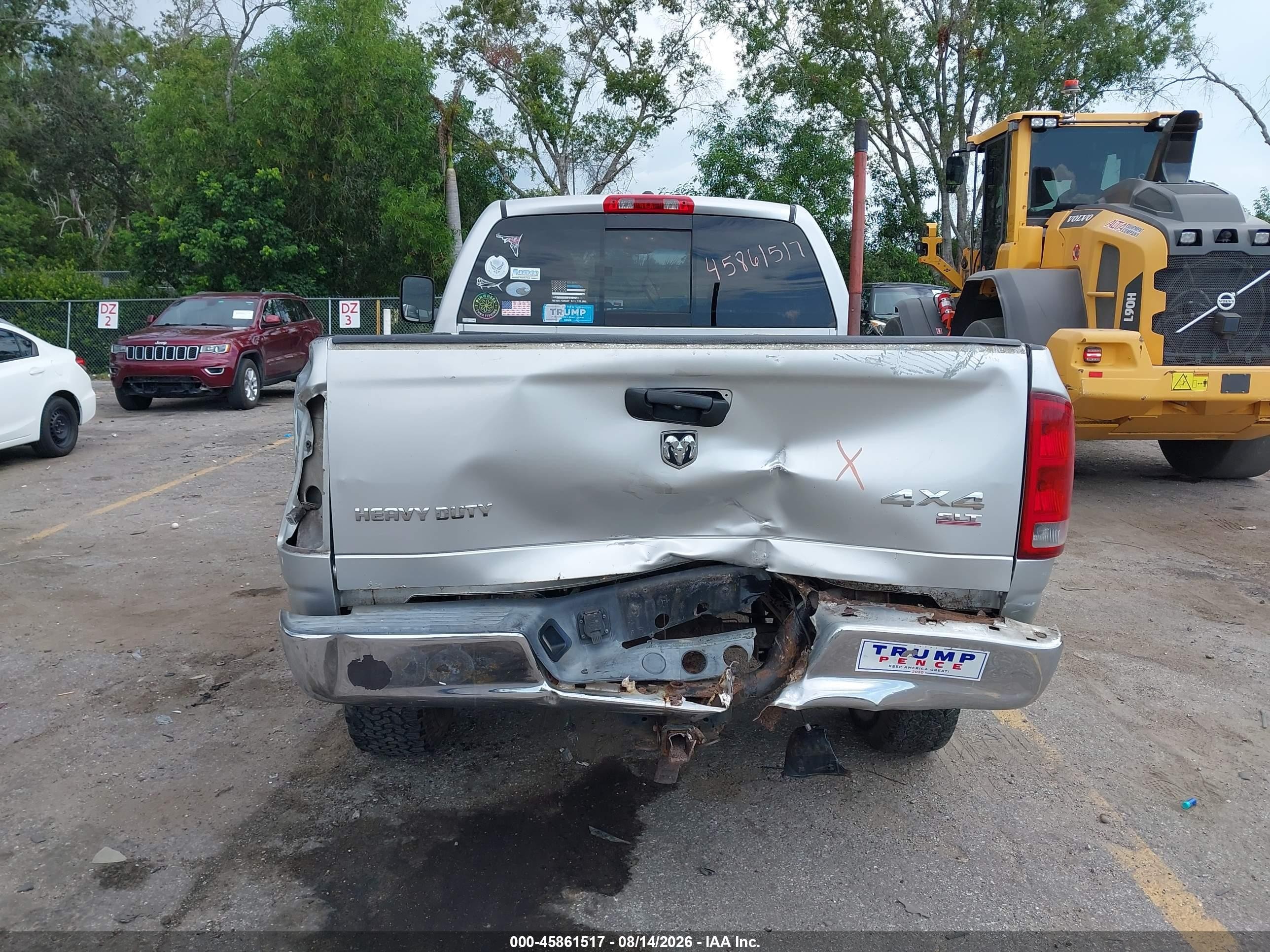 2006 Dodge Ram 2500 Slt/trx4 Off Road/sport/power Wagon Серебряный vin: 3D7KS28D46G139077