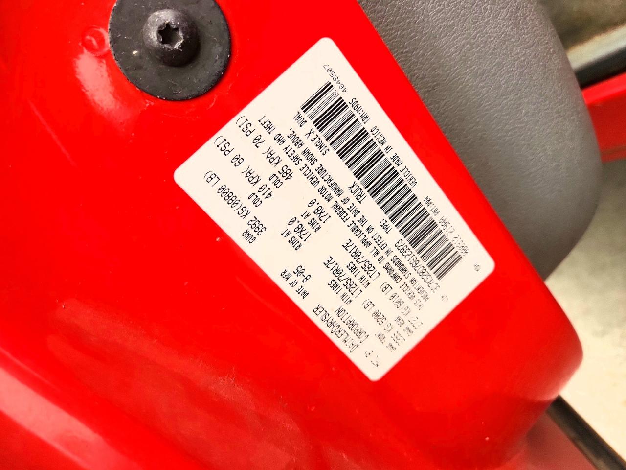 2006 Dodge Ram 2500 St Red vin: 3D7KS28D76G123973