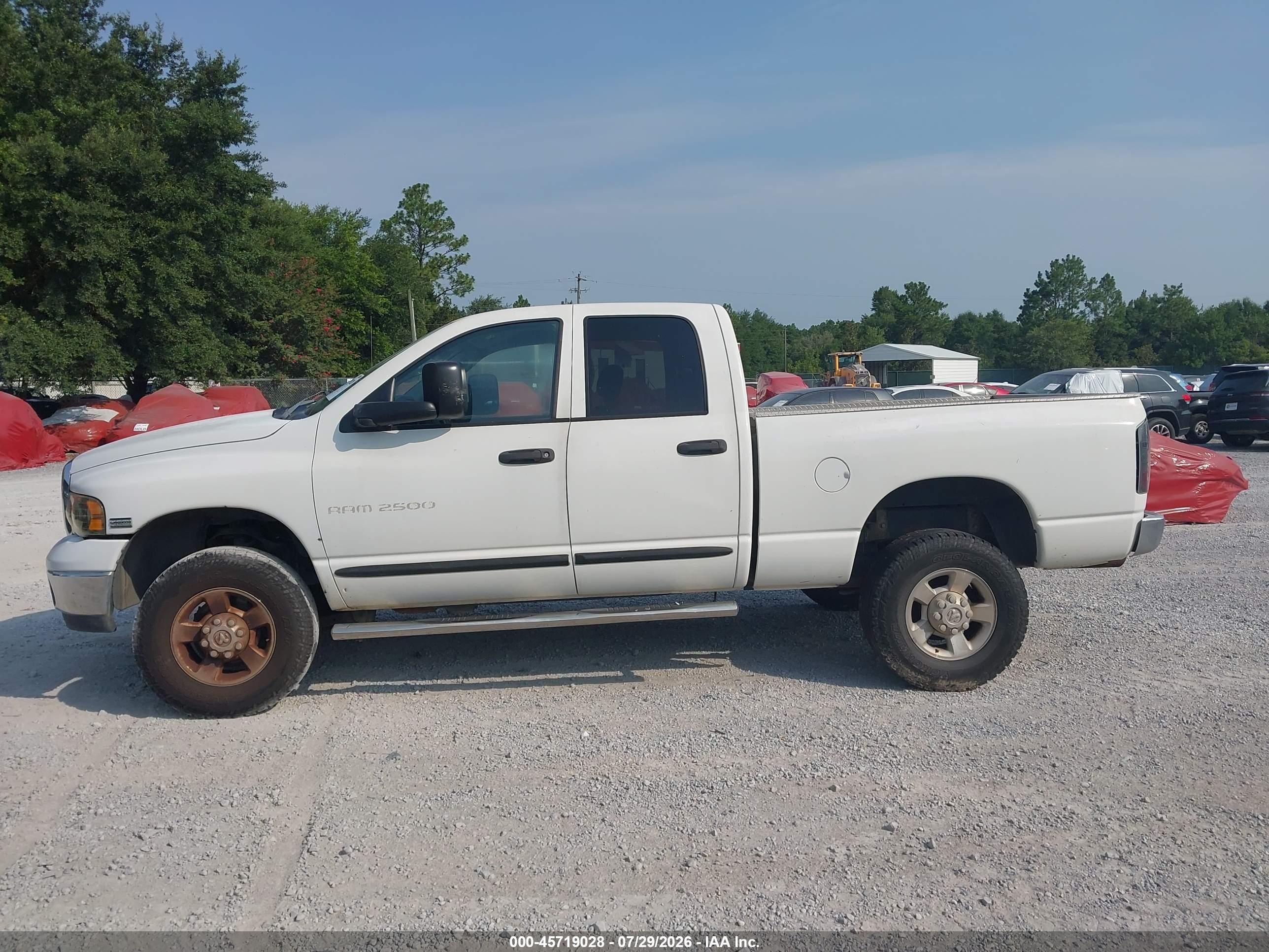 2005 Dodge Ram 2500 Slt/laramie White vin: 3D7KS28D85G850795