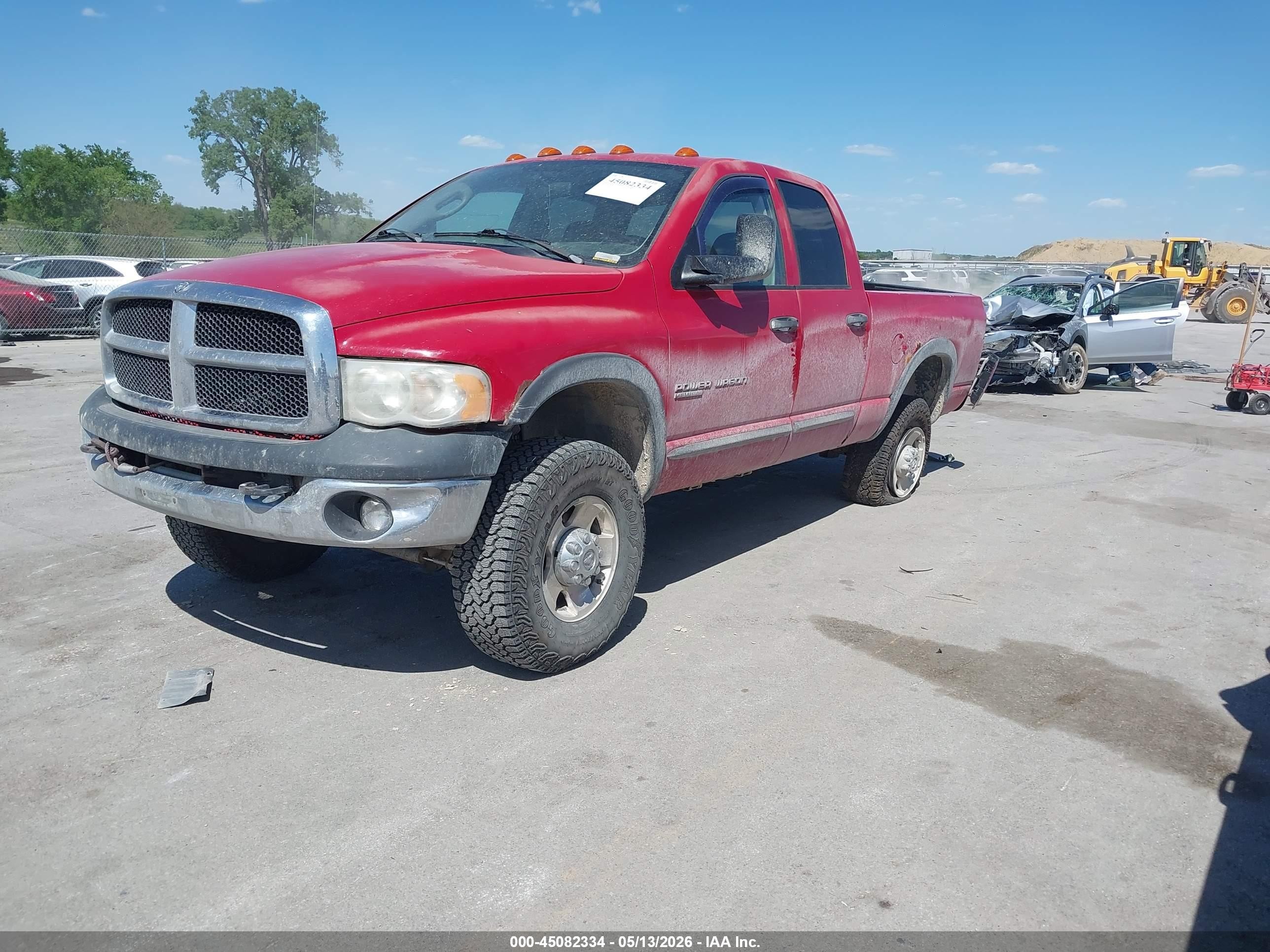 2005 Dodge Ram 2500 Slt/laramie Red vin: 3D7KS28D85G900353