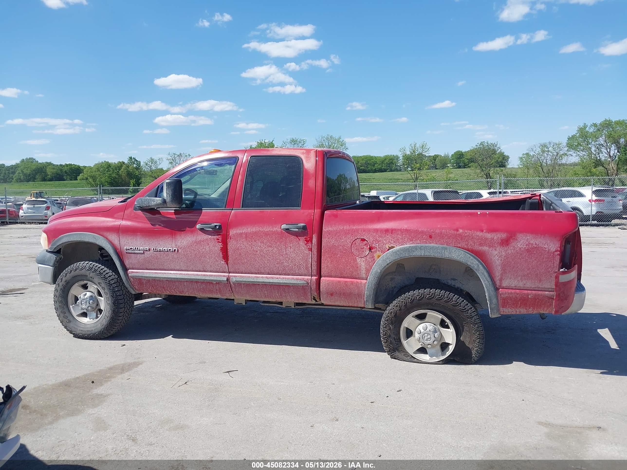 2005 Dodge Ram 2500 Slt/laramie Red vin: 3D7KS28D85G900353