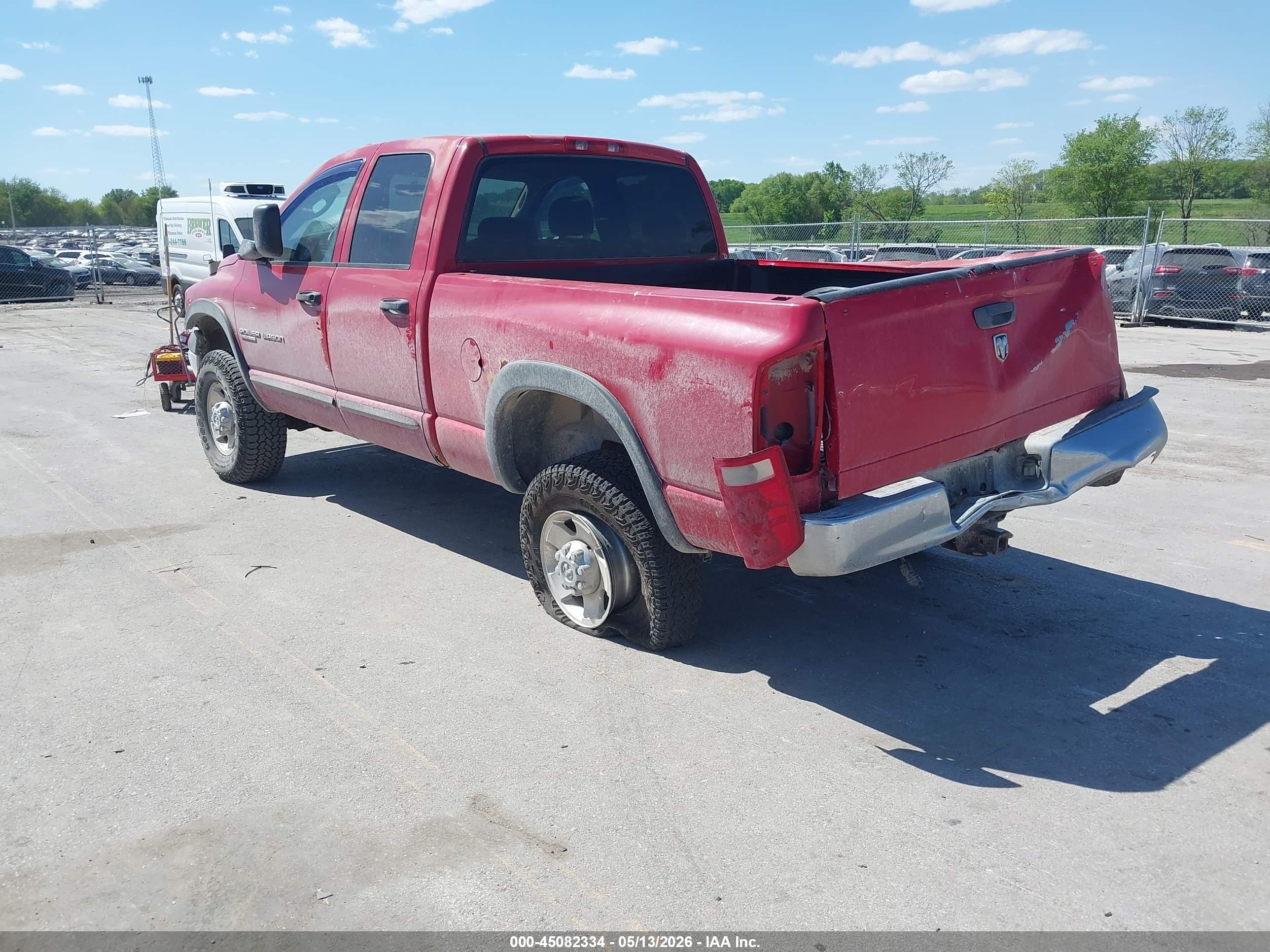 2005 Dodge Ram 2500 Slt/laramie Red vin: 3D7KS28D85G900353