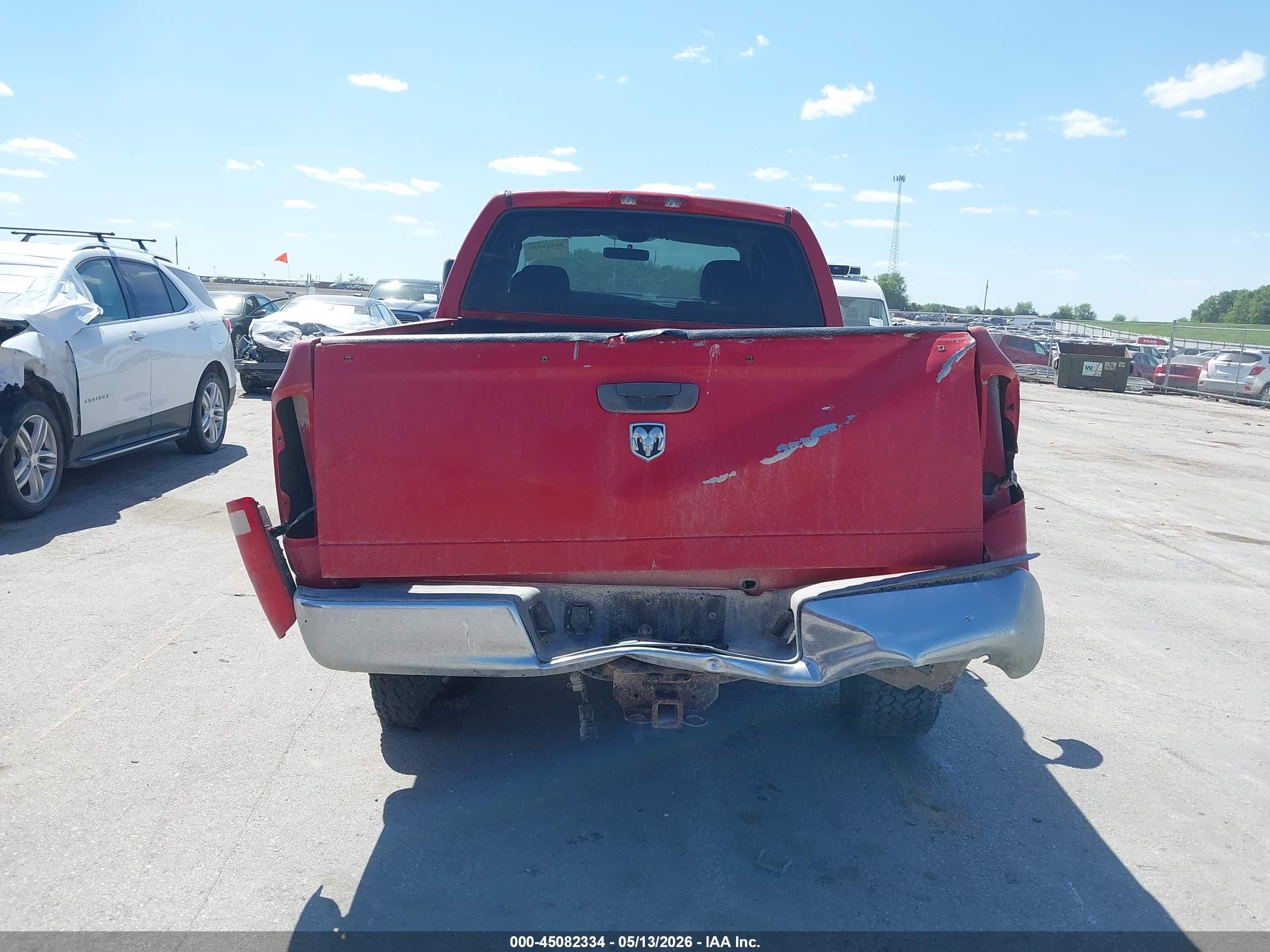2005 Dodge Ram 2500 Slt/laramie Red vin: 3D7KS28D85G900353