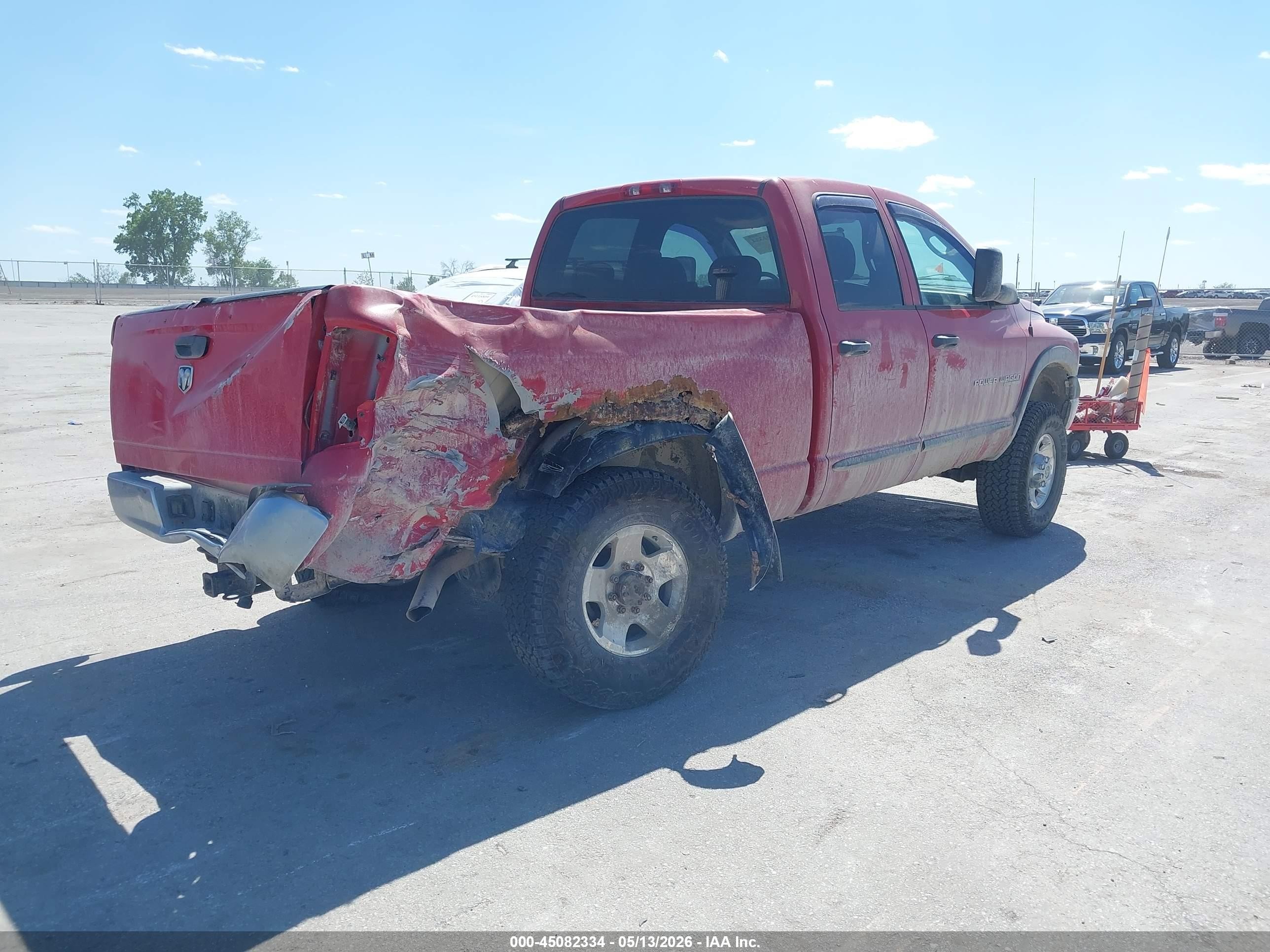 2005 Dodge Ram 2500 Slt/laramie Red vin: 3D7KS28D85G900353