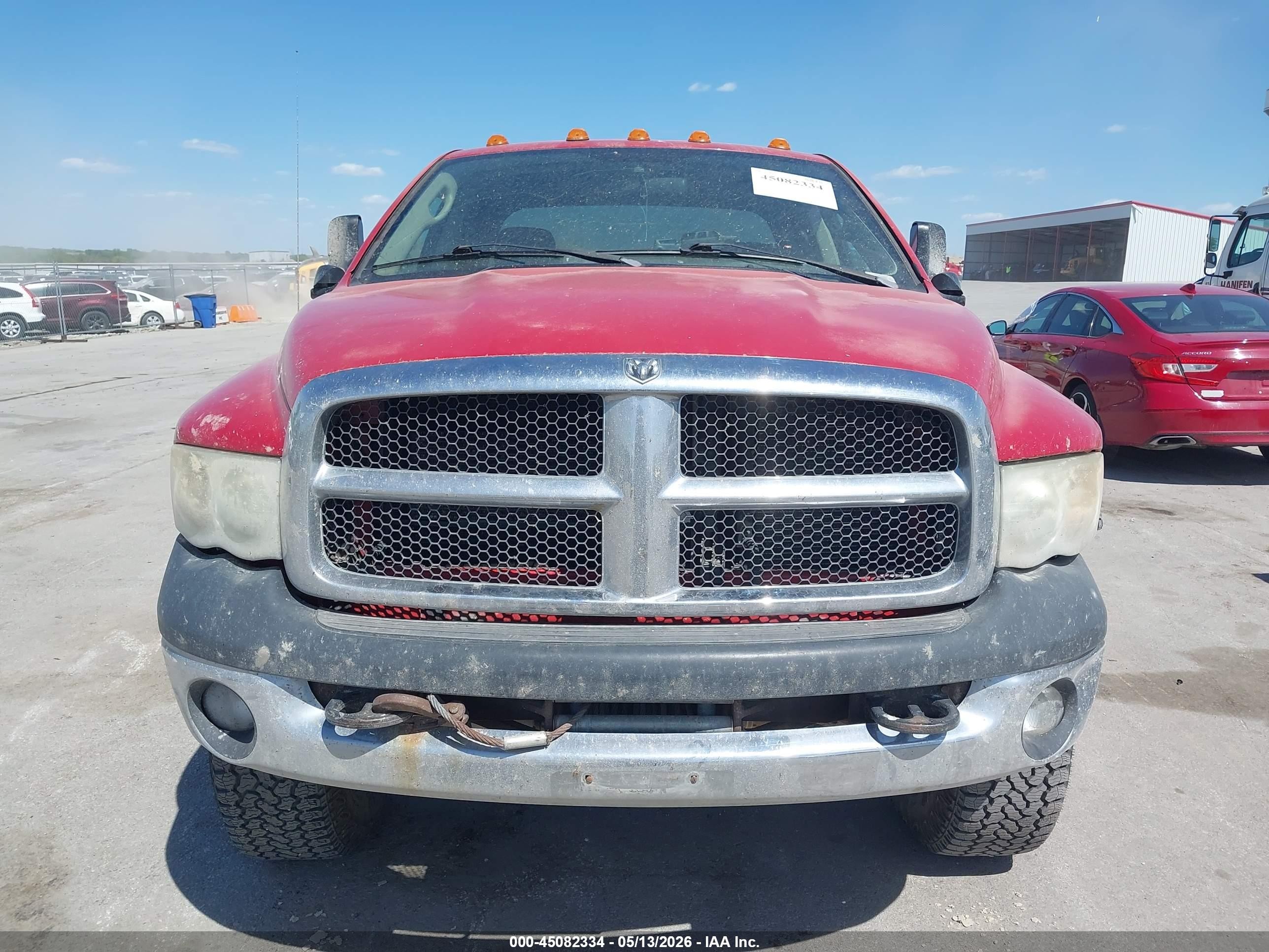 2005 Dodge Ram 2500 Slt/laramie Red vin: 3D7KS28D85G900353