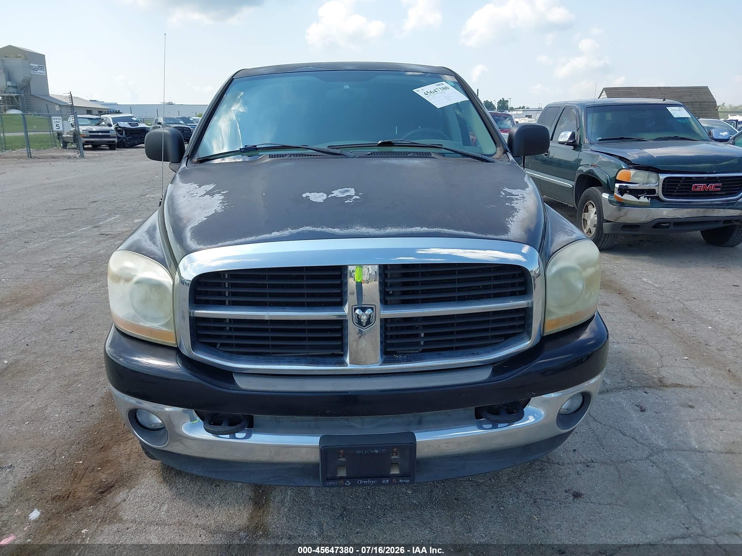 2006 Dodge Ram 2500 Slt/trx4 Off Road/sport/power Wagon Black vin: 3D7KS28D86G109578