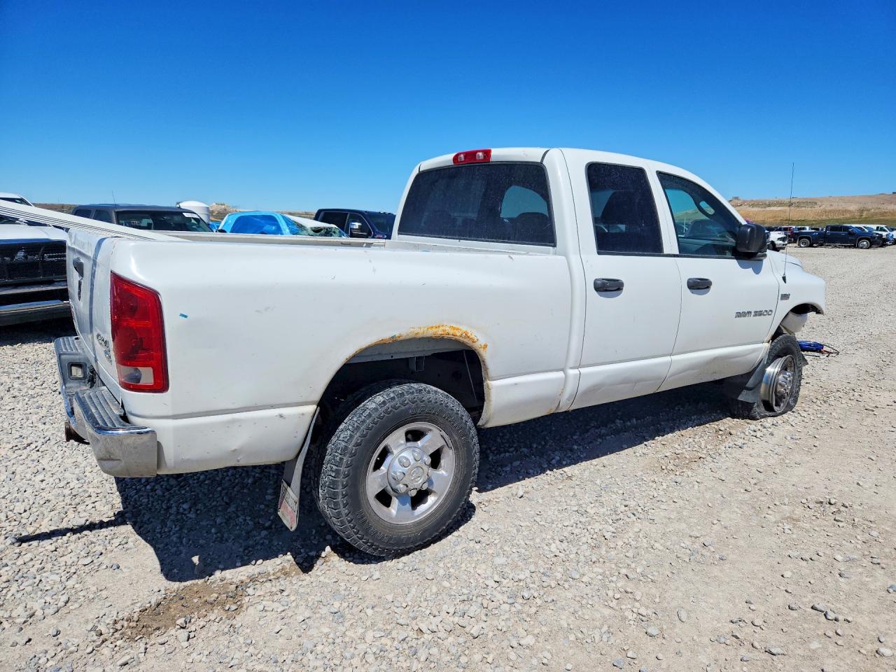 2006 Dodge Ram 2500 St White vin: 3D7KS28D86G281013
