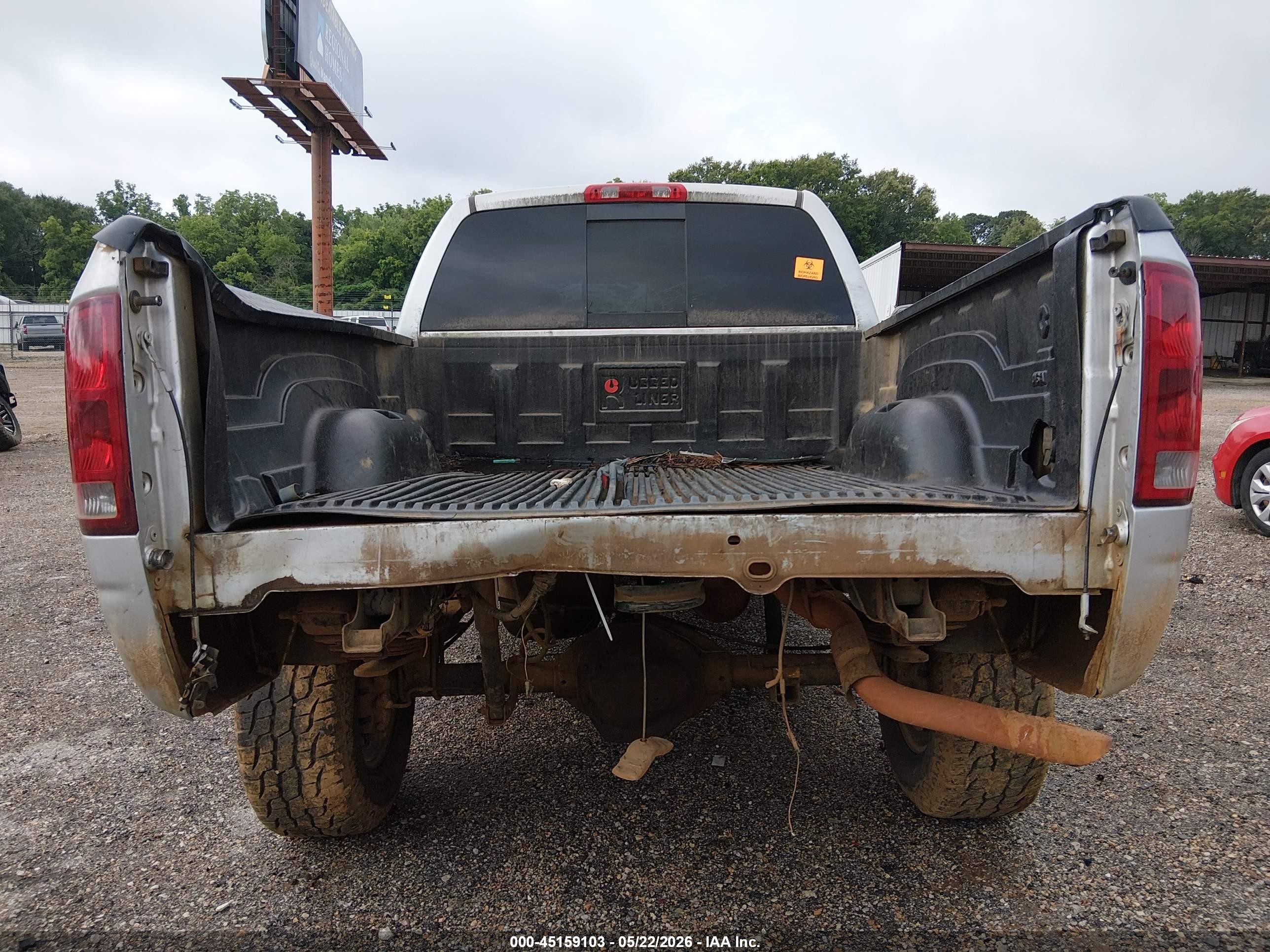 2006 Dodge Ram 2500 Slt/trx4 Off Road/sport/power Wagon Silver vin: 3D7KS28D96G142458