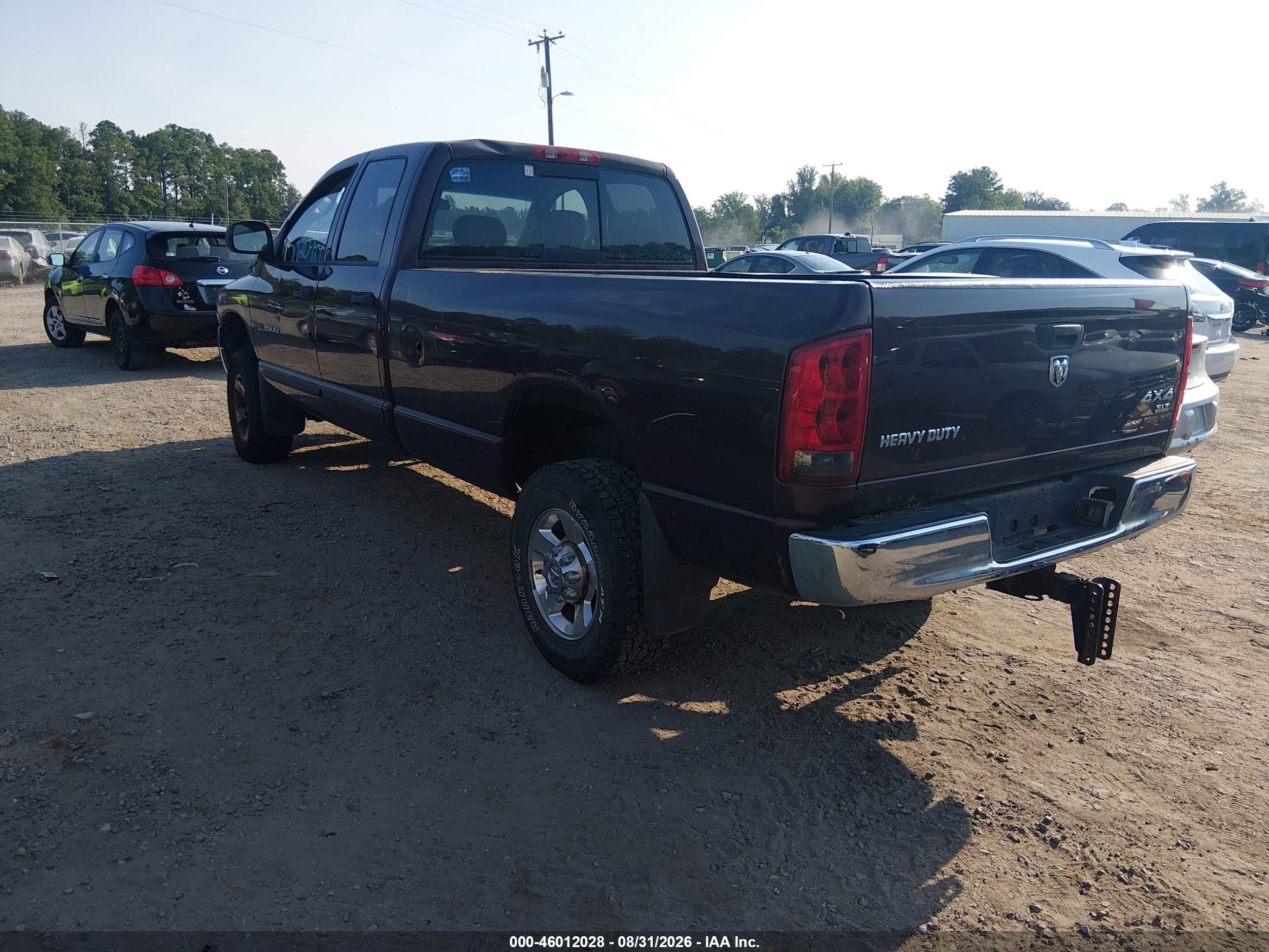 2005 Dodge Ram 2500 Slt/laramie Burgundy vin: 3D7KS28DX5G819922