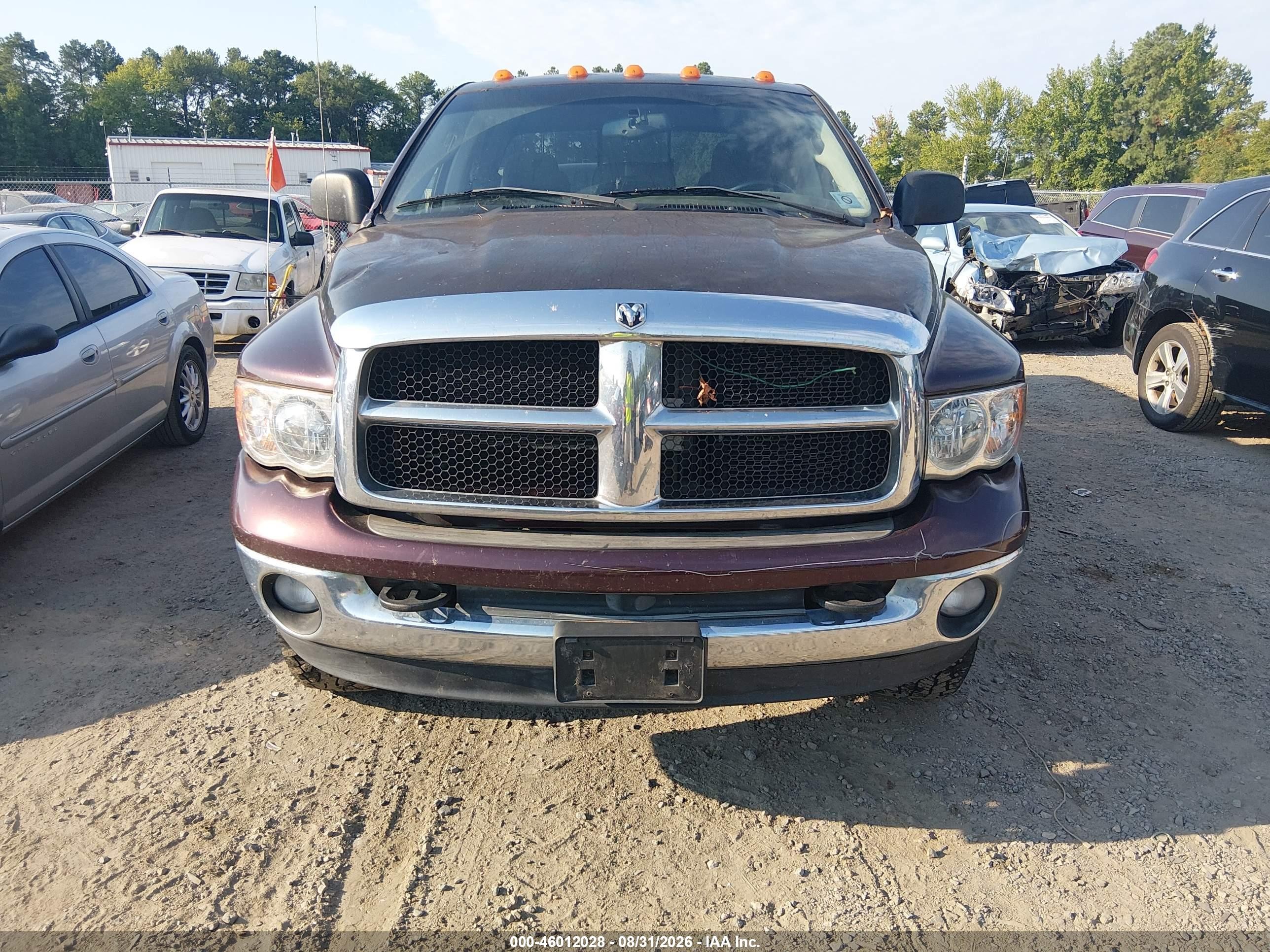 2005 Dodge Ram 2500 Slt/laramie Burgundy vin: 3D7KS28DX5G819922