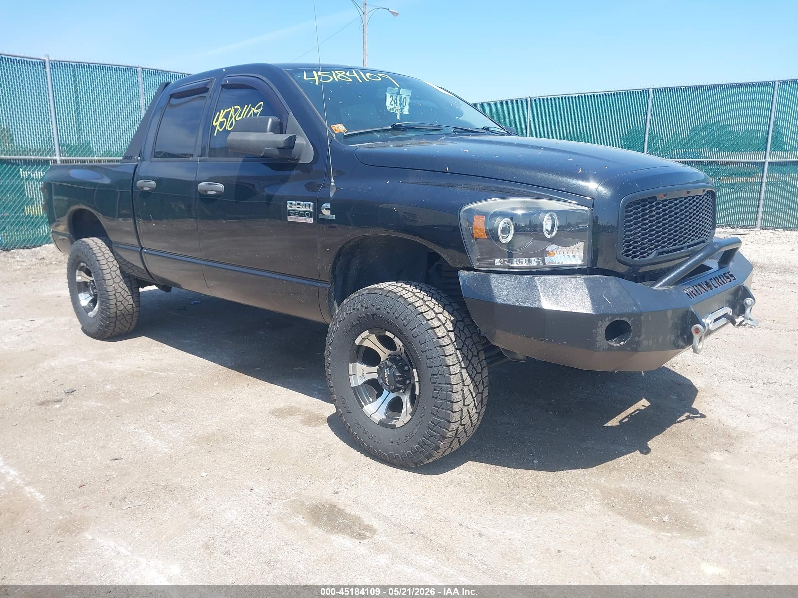 2009 Dodge Ram 2500 Slt Black vin: 3D7KS28L19G523927