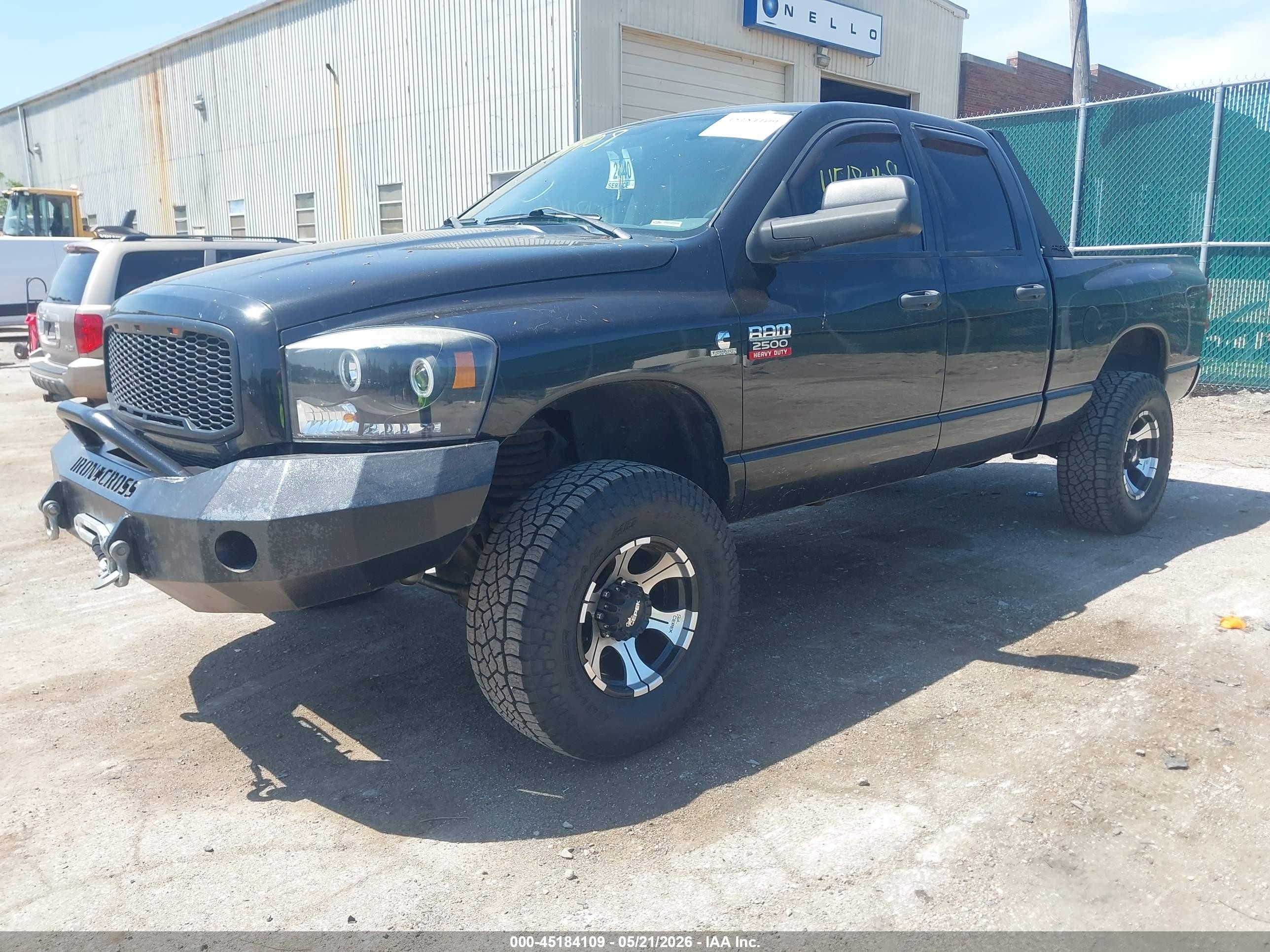 2009 Dodge Ram 2500 Slt Black vin: 3D7KS28L19G523927
