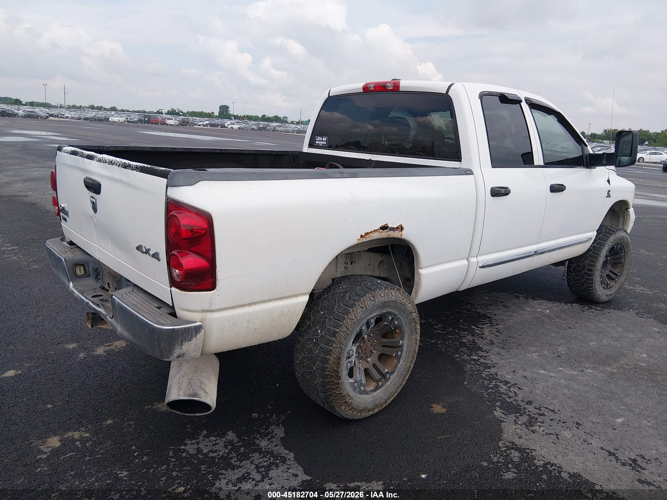 2009 Dodge Ram 2500 Slt White vin: 3D7KS28L29G538548