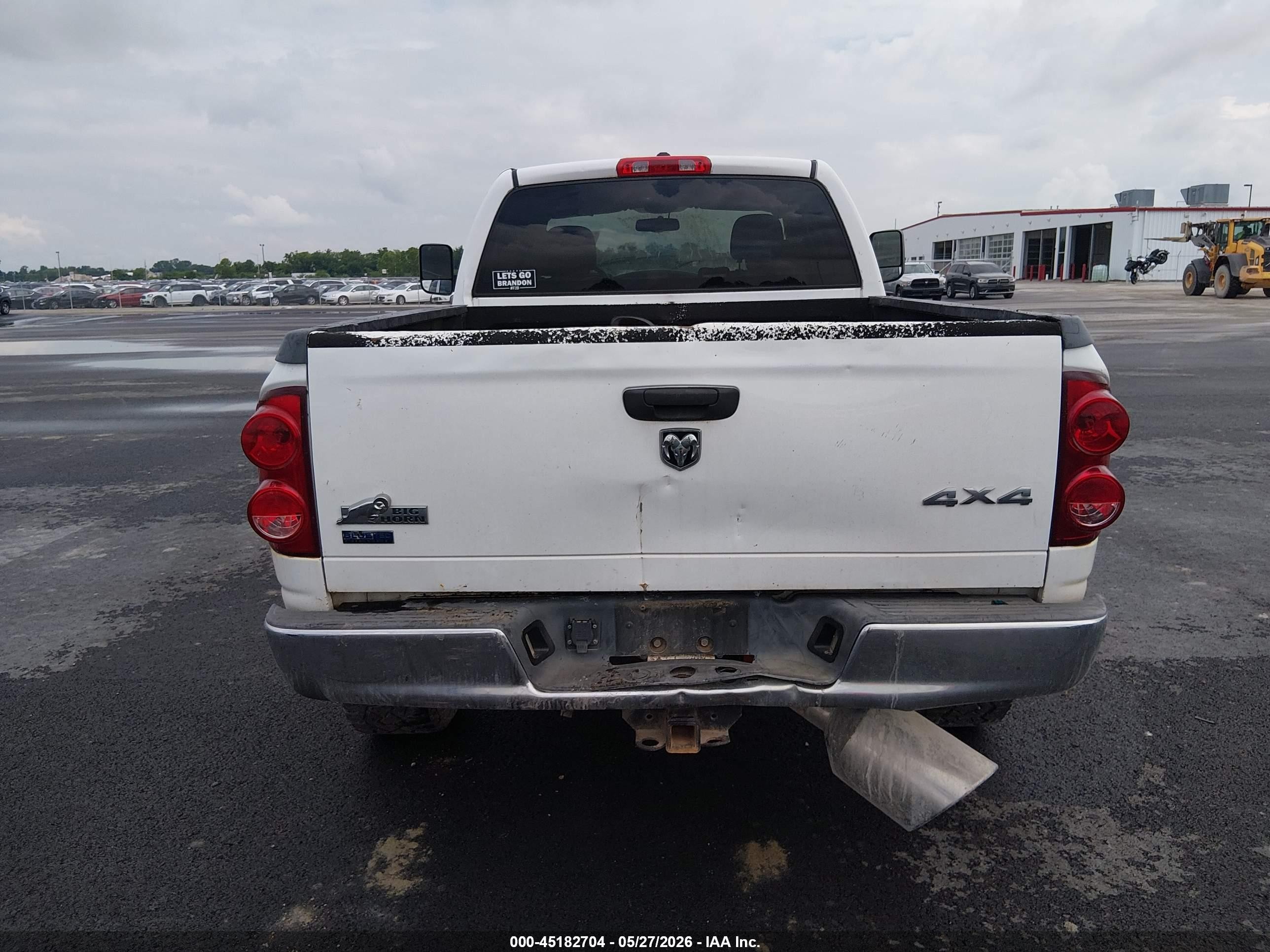 2009 Dodge Ram 2500 Slt White vin: 3D7KS28L29G538548