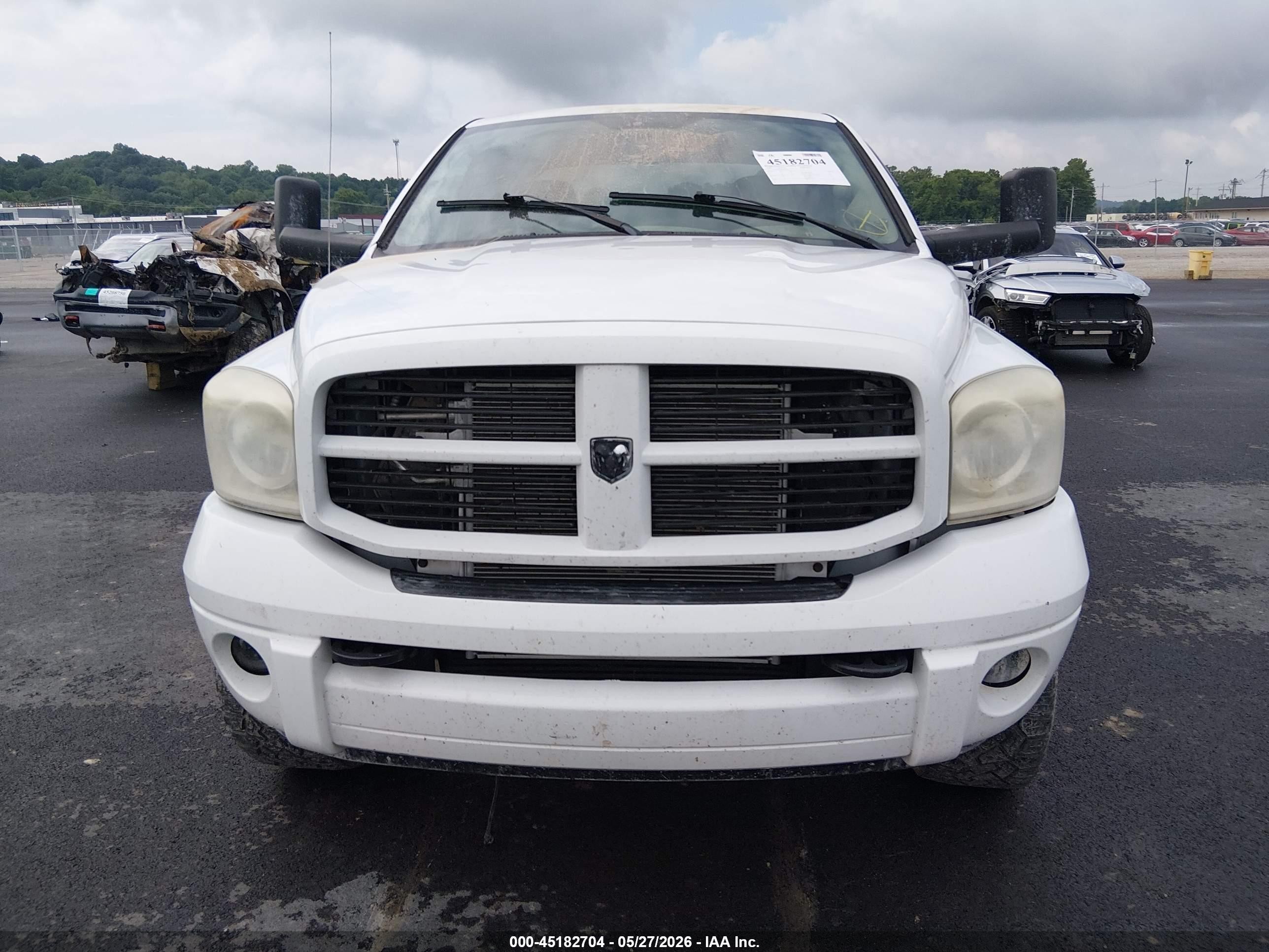 2009 Dodge Ram 2500 Slt White vin: 3D7KS28L29G538548