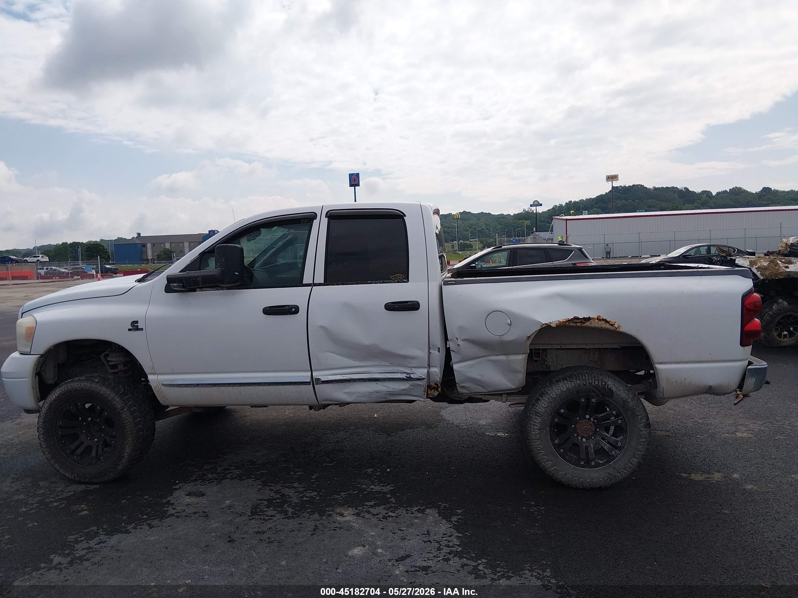 2009 Dodge Ram 2500 Slt White vin: 3D7KS28L29G538548